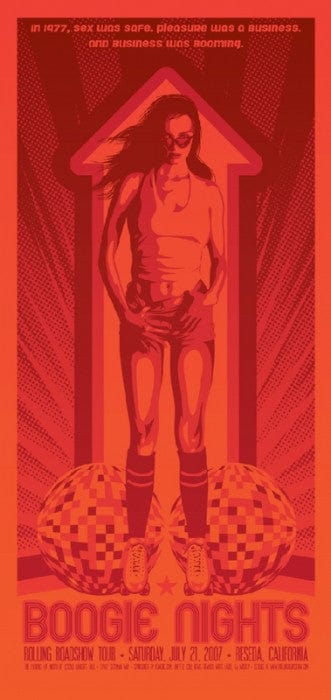 Boogie Nights Movie Poster by Todd Slater - Vintage 70s Film Wall Art for Home Theater & Man Cave Decor