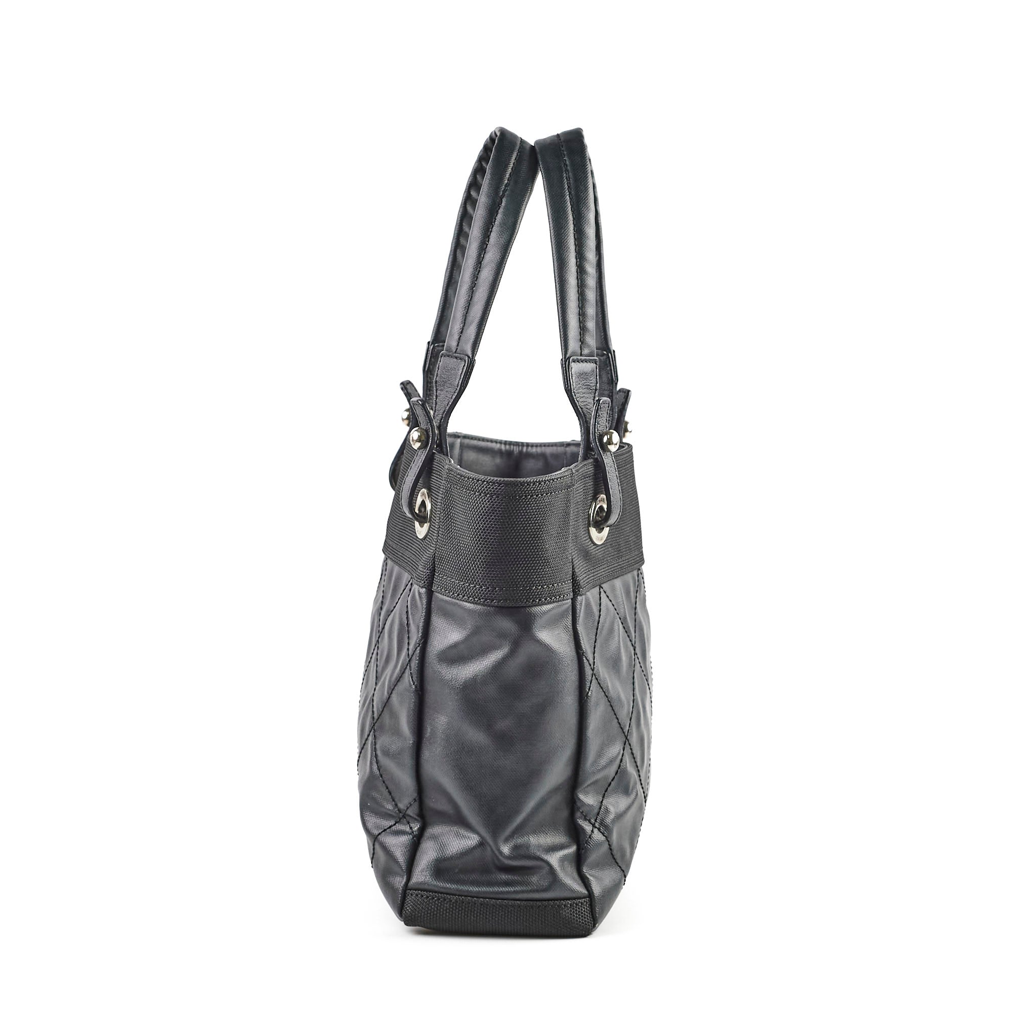 Chanel Paris Biarritz Small Black Leather Tote Bag - Authentic 2008/2009 Collection | Luxury Designer Handbag for Women, Work, Travel & Everyday Use