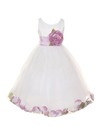 White With Lilac Sash, Flower & Petals