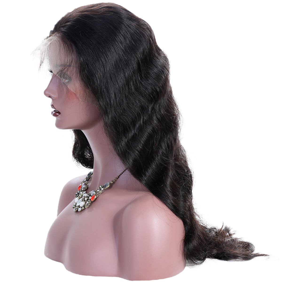 KUN 360 Lace Front Human Hair Wigs for Black Women - 12 Inch Body Wave Wig with Pre-Plucked Natural Hairline, Bleached Knots & Baby Hair | 150% Density Natural Color Human Hair Wigs for Daily Wear, Parties & Special Occasions
