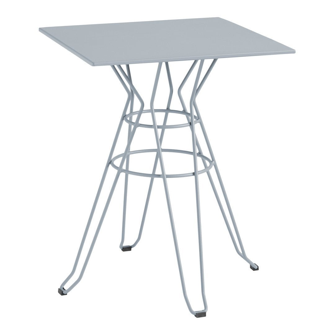 Modern Capri Square Bar Table - 36 Inch Height Adjustable Counter Table for Kitchen, Dining & Outdoor - Rustic Industrial Style Pub Table for Home, Cafe & Restaurant Use