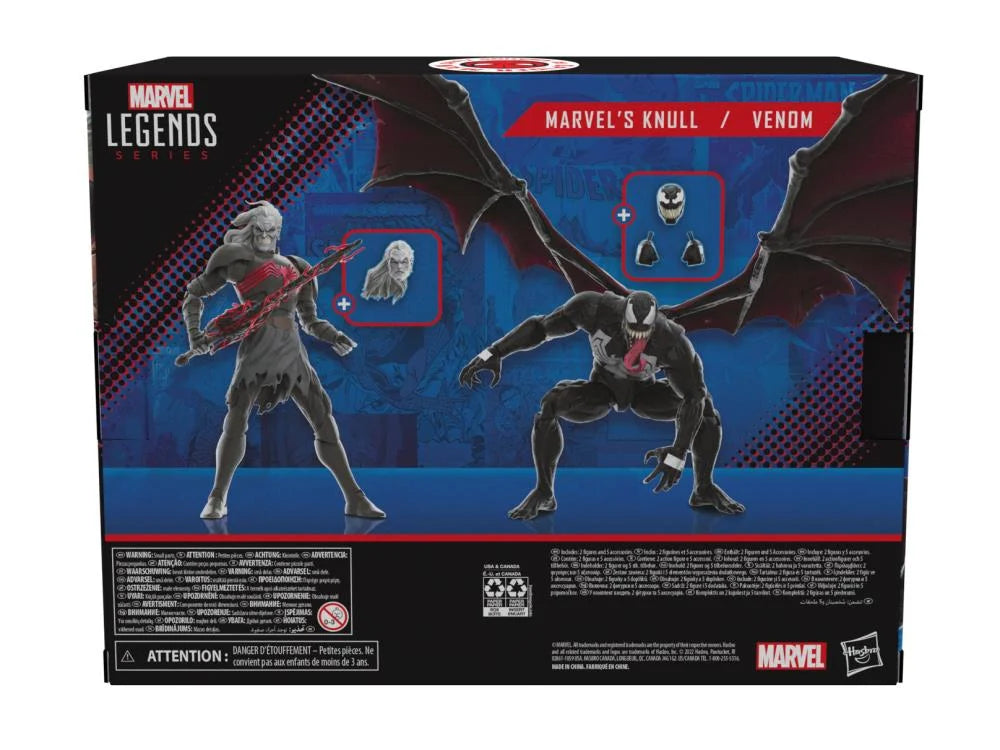 Marvel Legends King in Black Action Figures - Knull & Venom 2-Pack Set | Collectible Marvel Superhero Toys for Display & Play | Perfect for Marvel Fans & Collectors
