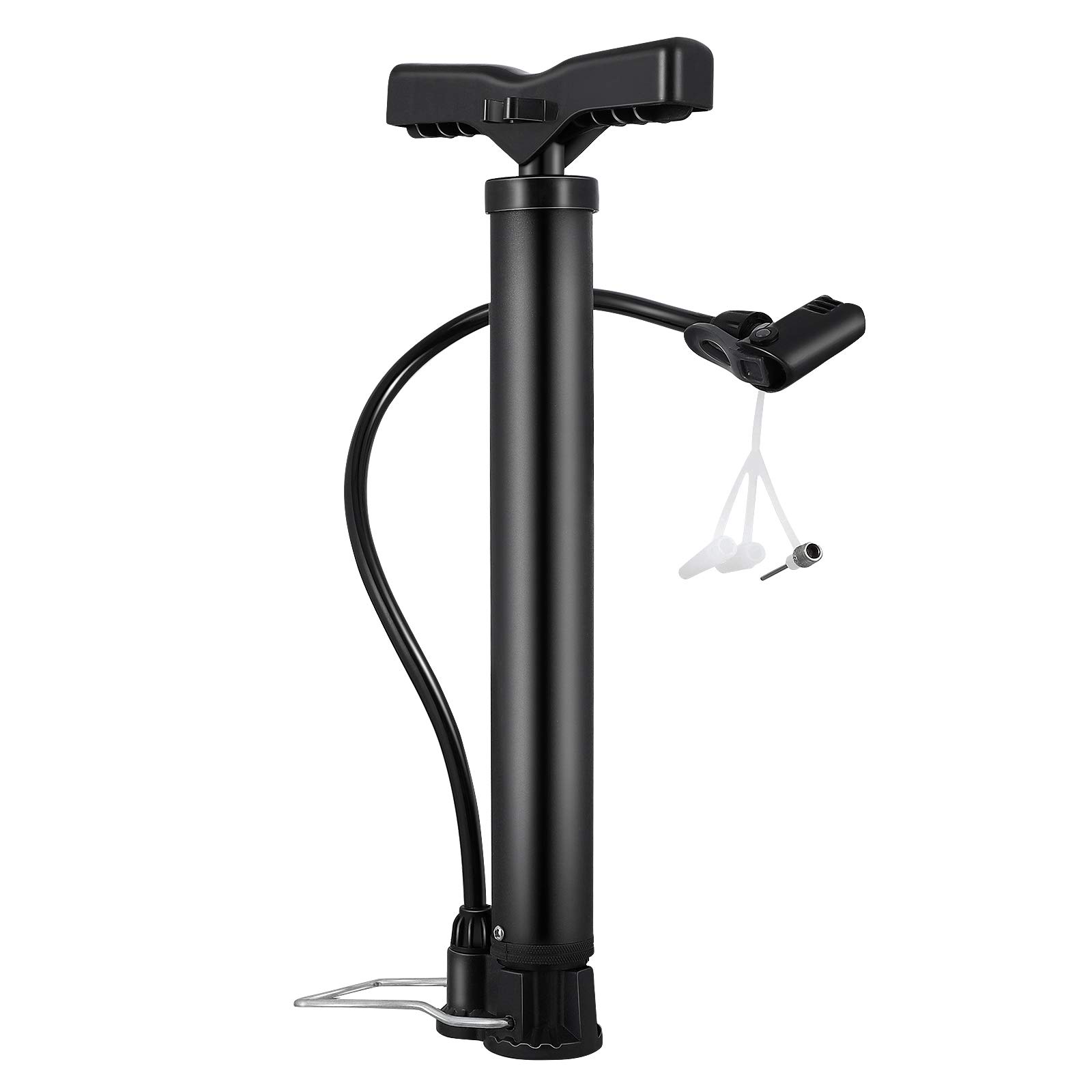 Portable Mini Bike Floor Pump - High Pressure Bicycle Tire Inflator for Road & Mountain Bikes - Compact Cycling Accessory (Black) - Perfect for Home, Garage & On-the-Go Bike Maintenance