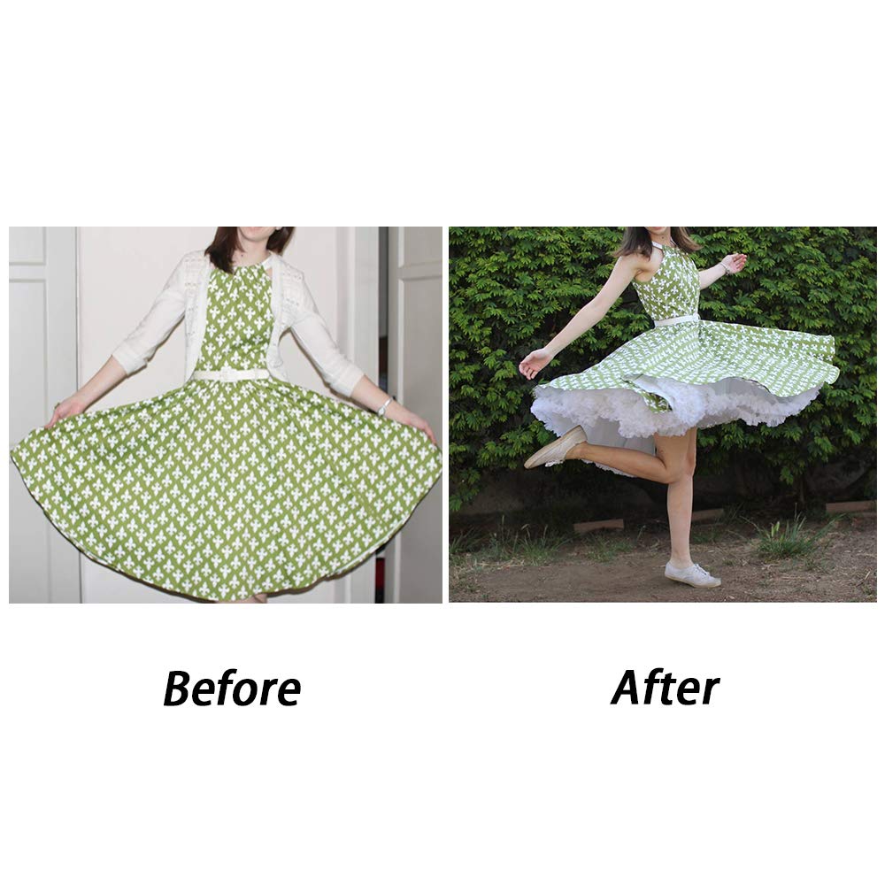 Women's Puffy Tutu Skirts - Multi-Layer Tulle Petticoat with Elastic Waist - Perfect for Ballet, Dance Costumes, Cosplay & Party Dresses