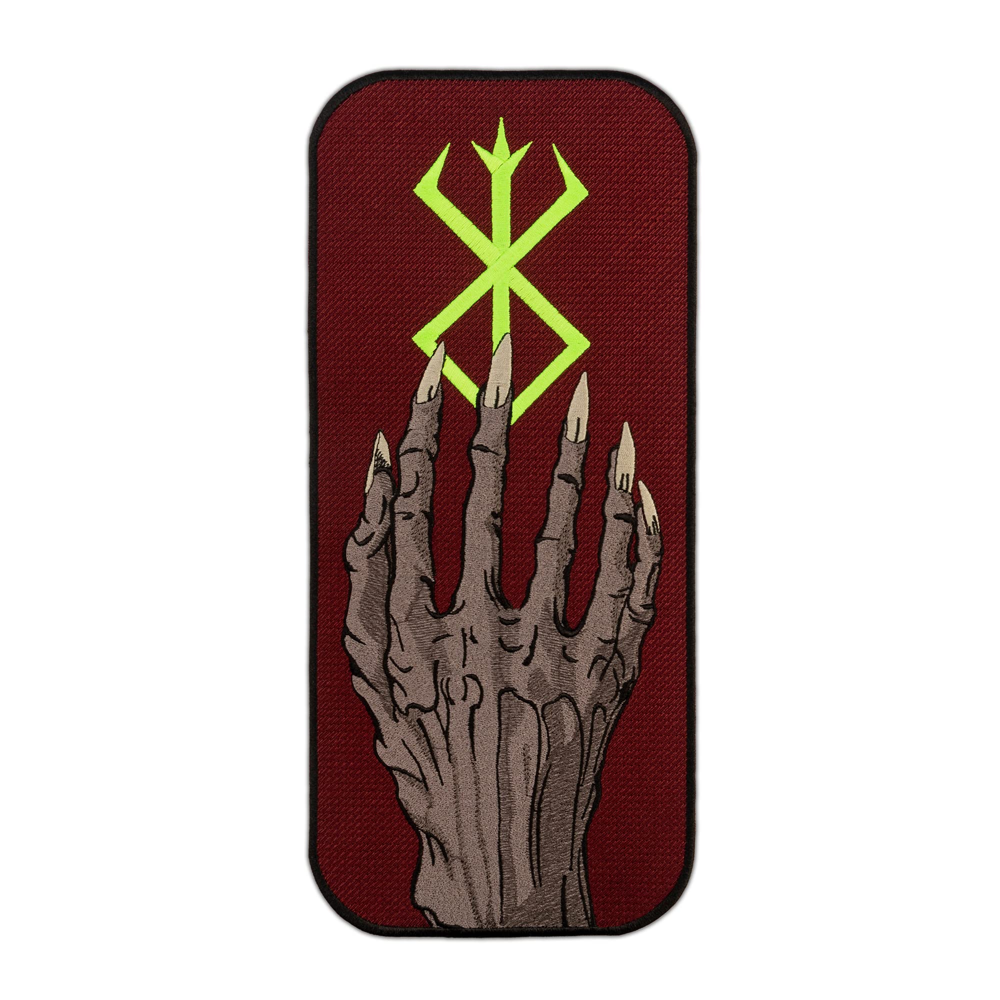 Berserk Sacrifice Patch - Demon's Hand Iron On Embroidered Patch 2.3x5.1 inches - Fantasy Manga Anime Gift for Fans - Perfect for Jackets, Backpacks & Cosplay Costumes