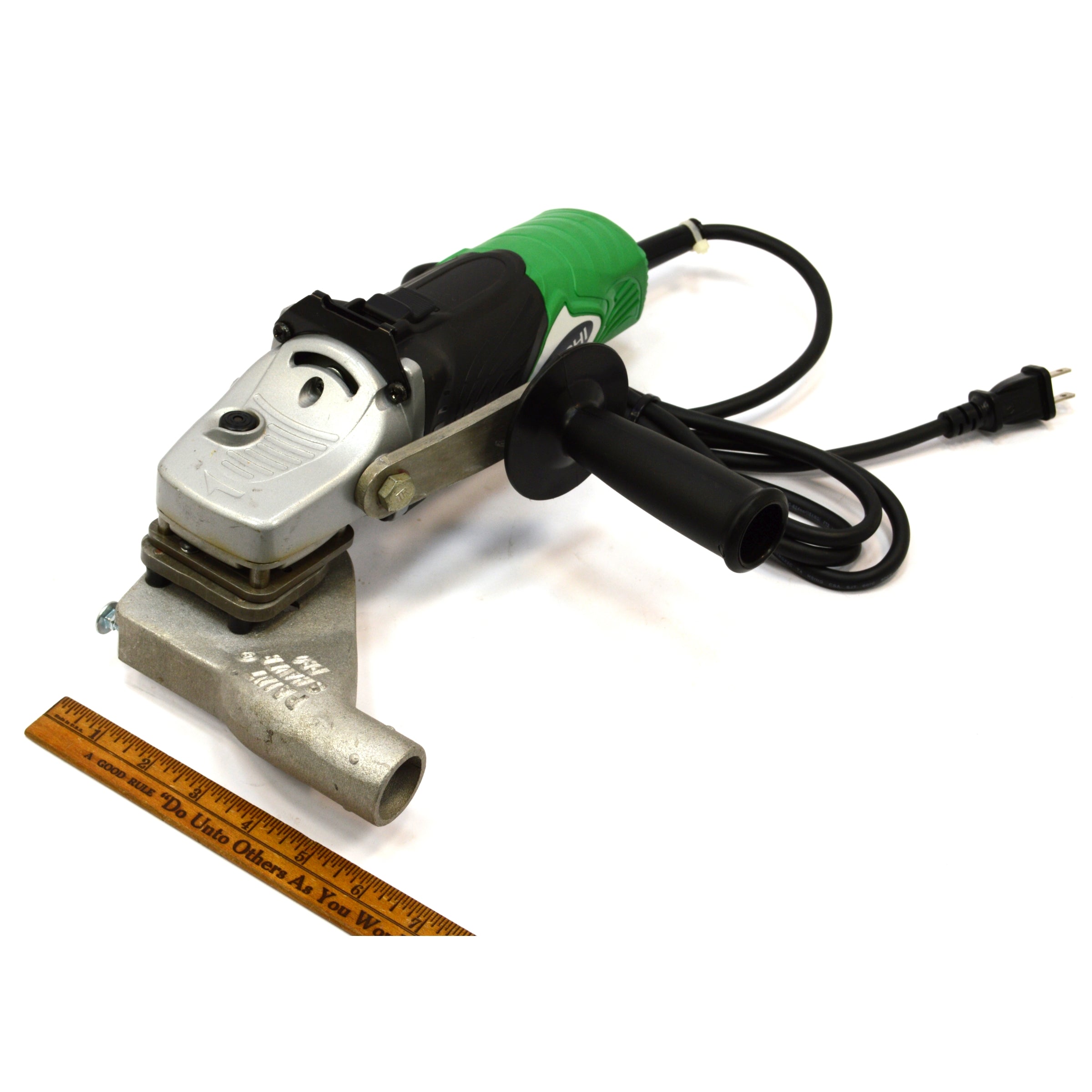 Refurbished Hitachi G12SA3 4-1/2 Inch Disc Grinder - 8 Amp Power Tool with Paint Shaver Pro Attachment | Ideal for Metalworking, Woodworking & DIY Projects