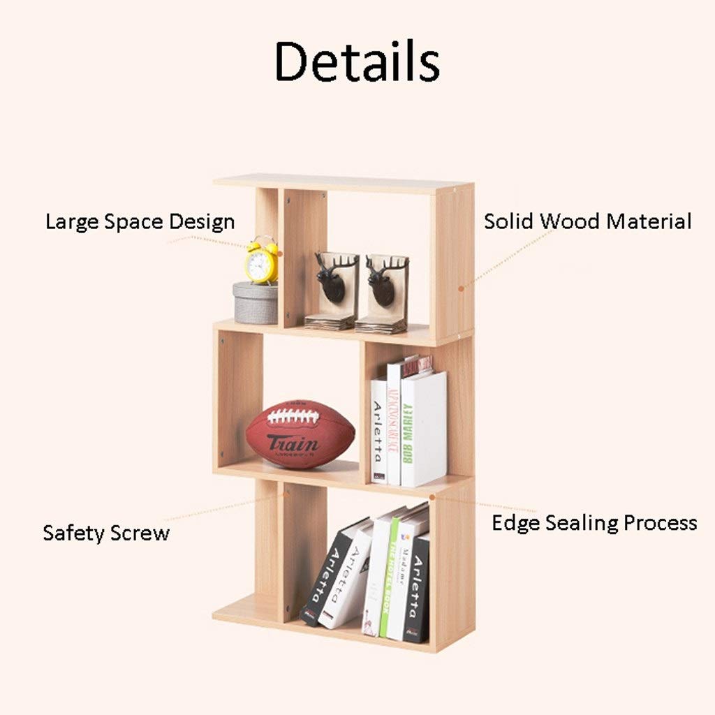 Modern Wooden Bookcase - Freestanding Bookshelf with Cube Storage, Room Divider & Display Shelf for Living Room, Bedroom, Office | Home Organization & Decor Solution