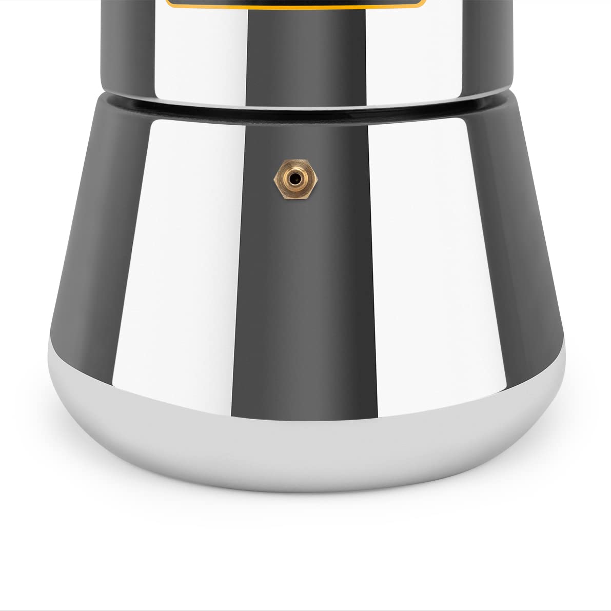Orbegozo KFI 1260 Italian Coffee Maker - 12 Cup Stainless Steel Stovetop Espresso Machine with Safety Valve & Handle - Perfect for Home, Office & Camping Brewing