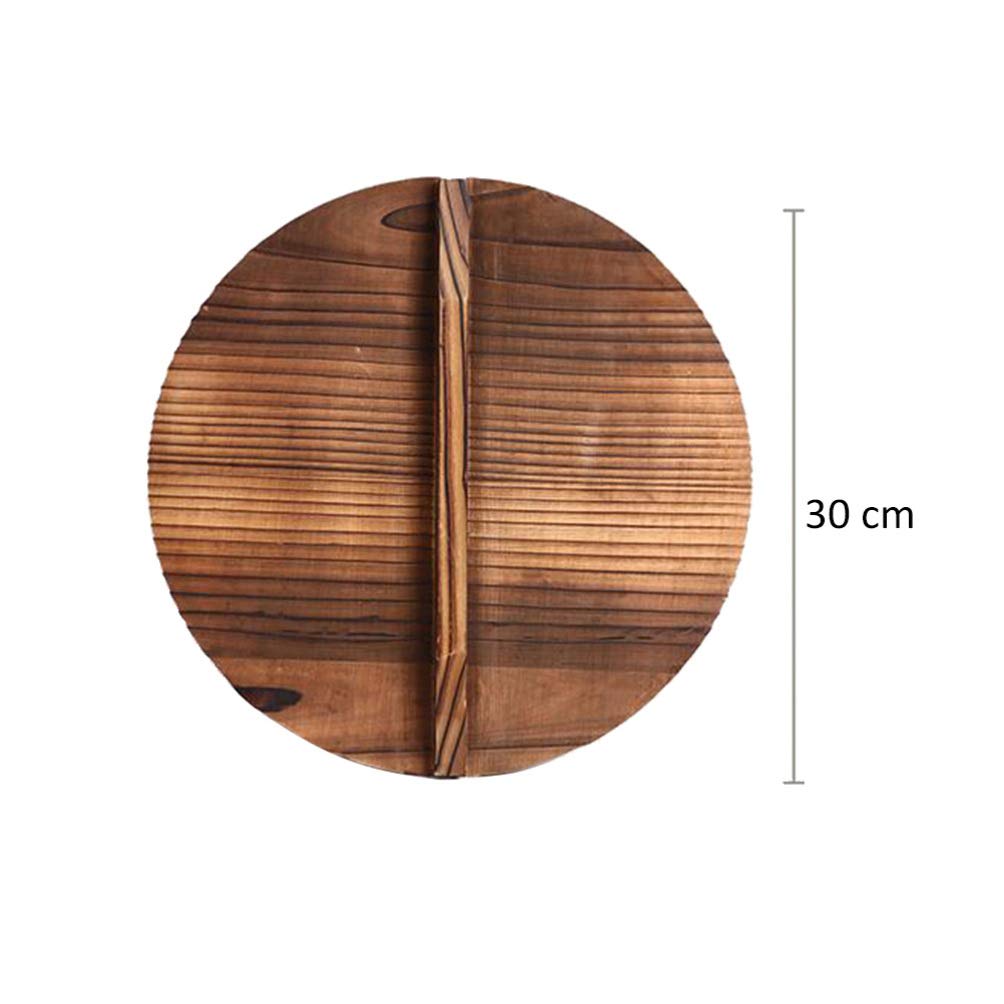 Cabilock Bamboo Oil Splash Guard - Premium Iron Pot Lid Cover for Cooking - Perfect for Frying, Sautéing & Preventing Oil Splatters in Kitchen