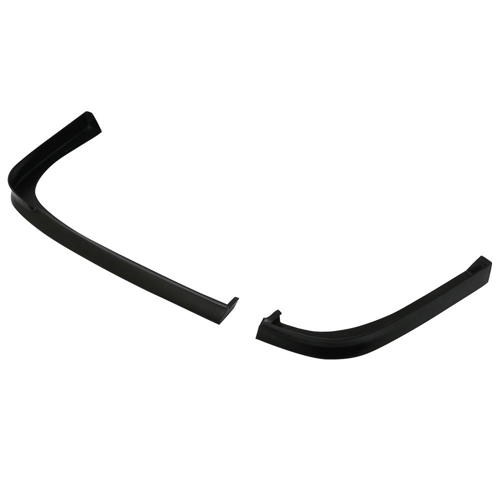 IKON MOTORSPORTS TR Style Front Bumper Lip & Rear Air Dam Diffuser for 2001-2003 Honda Civic - Unpainted Black PP/PU Chin Spoiler - Perfect for Car Styling & Performance Upgrade