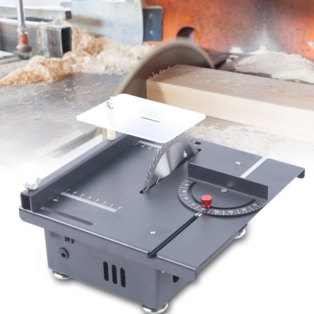 24V Mini Sliding Table Saw 100W - Portable Wood Cutting for DIY & Models