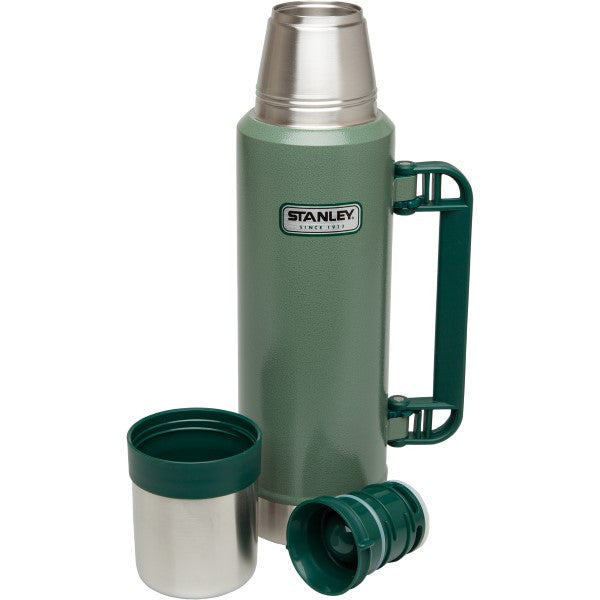 Stanley Classic Ultra Vacuum Insulated Stainless Steel Water Bottle 1.4QT (1.32L) - Leak Proof, Hot & Cold Beverage Thermos for Camping, Hiking, Travel and Office Use