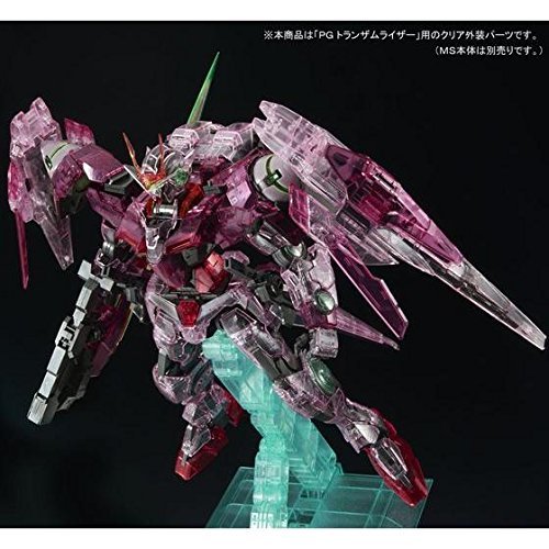 Bandai PG 1/60 GN-0000 + GNR-010 Trans-Am Riser Clear Color Body Plastic Model Kit - High Detail Gundam Model for Collectors & Anime Fans - Perfect for Display & DIY Building Projects