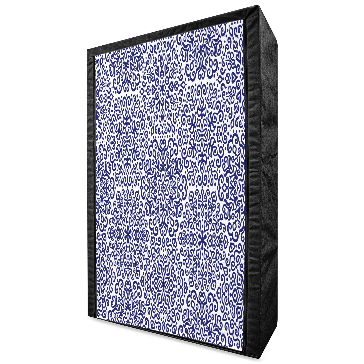 Ambesonne Indigo Portable Fabric Wardrobe with Mandala Pattern - 42.5