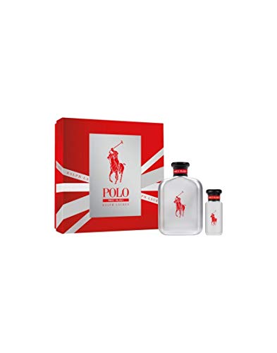 Ralph Lauren Polo Red Rush Eau de Toilette Spray for Men - 4.2 oz & 1 oz Set - Fresh Citrus & Woody Fragrance - Perfect for Daily Wear, Office & Date Nights
