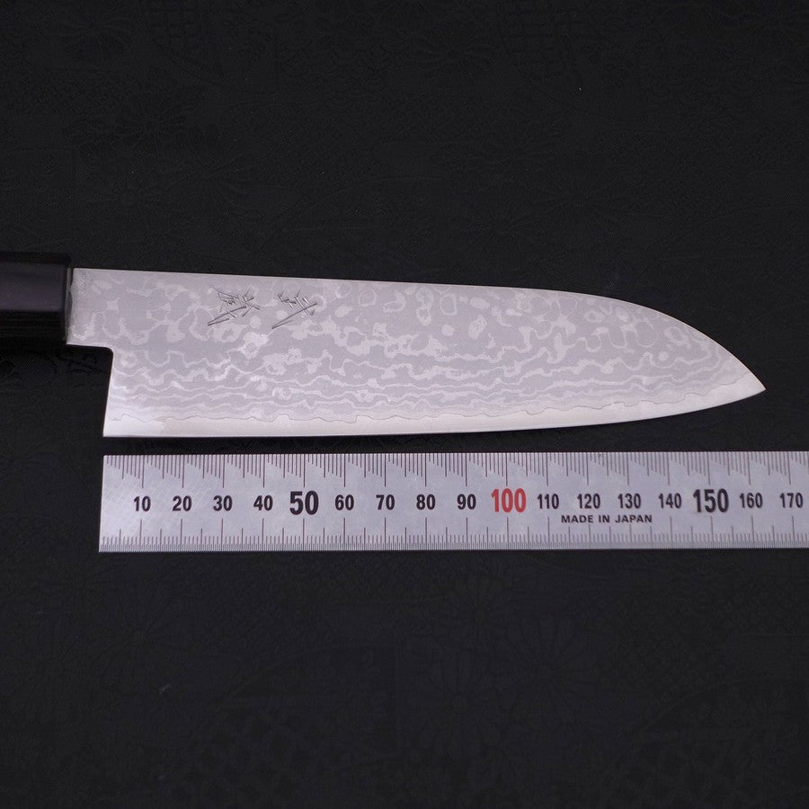 Premium Santoku Knife 7 Inch - VG-10 Damascus Steel Blade with Walnut Handle - Japanese Kitchen Knife for Slicing, Dicing & Chopping Vegetables, Meat & Fish - Perfect for Home Chefs & Professional Cooks