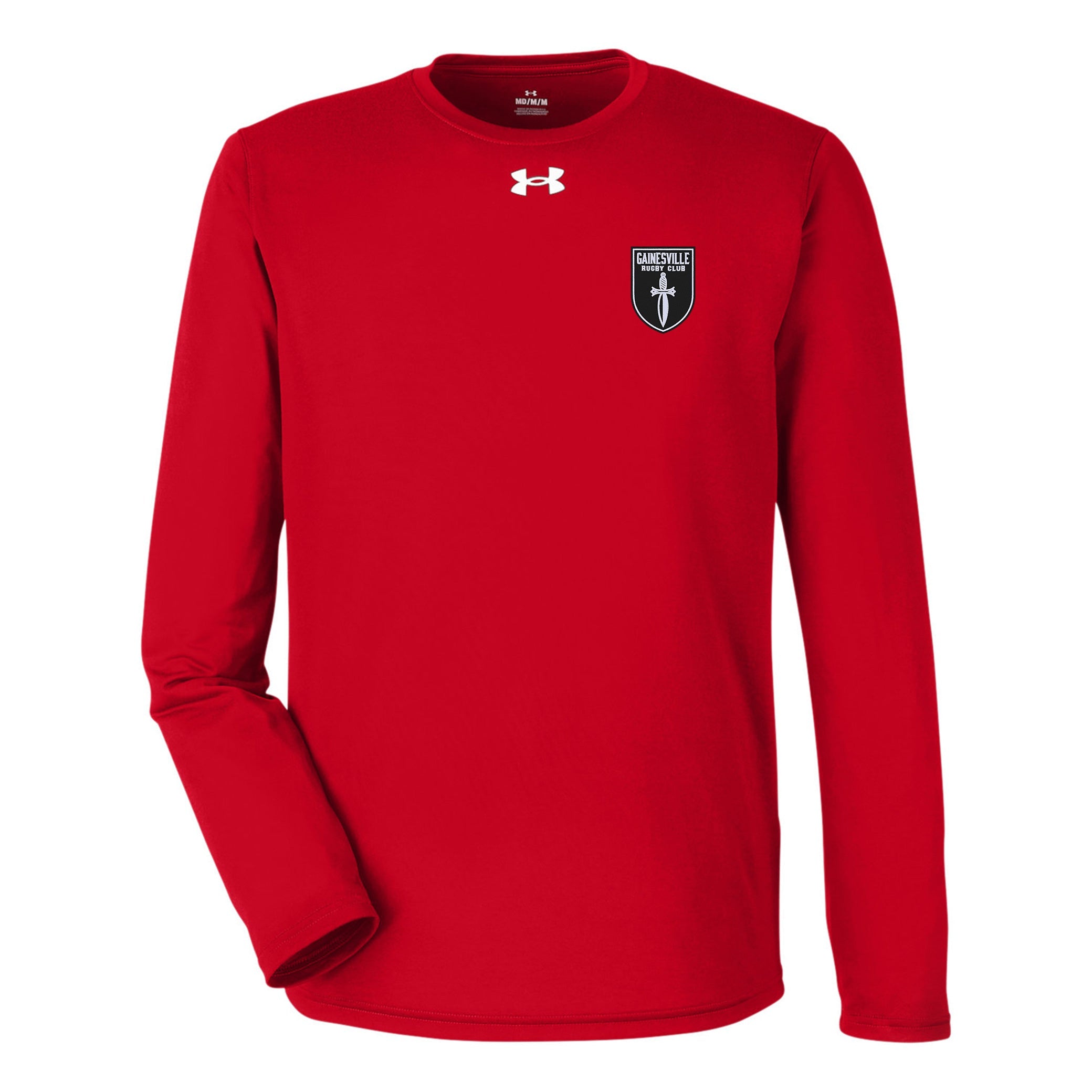 Gainesville Spartans RFC UA Team Tech Long Sleeve T-Shirt - Men's Athletic Performance Shirt for Rugby Training & Fan Support