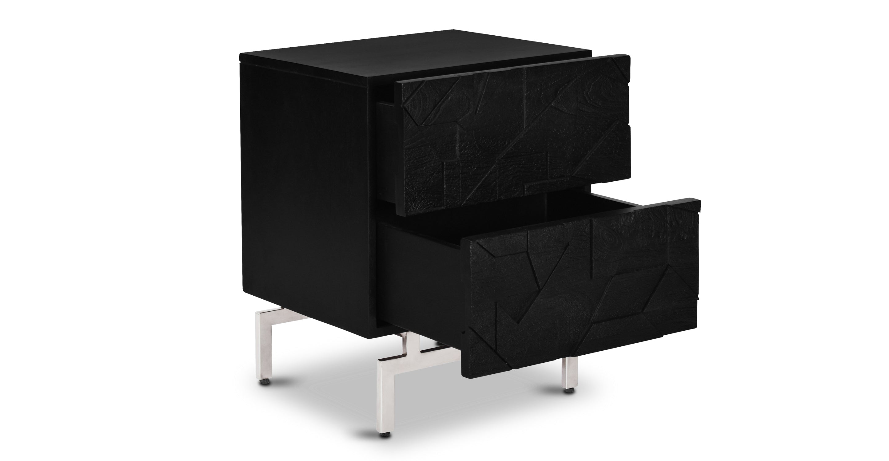 Modern Wooden Nightstand with Drawer - Stylish Bedside Table for Bedroom, Living Room & Office - Compact Storage Solution for Books, Lamps & Essentials