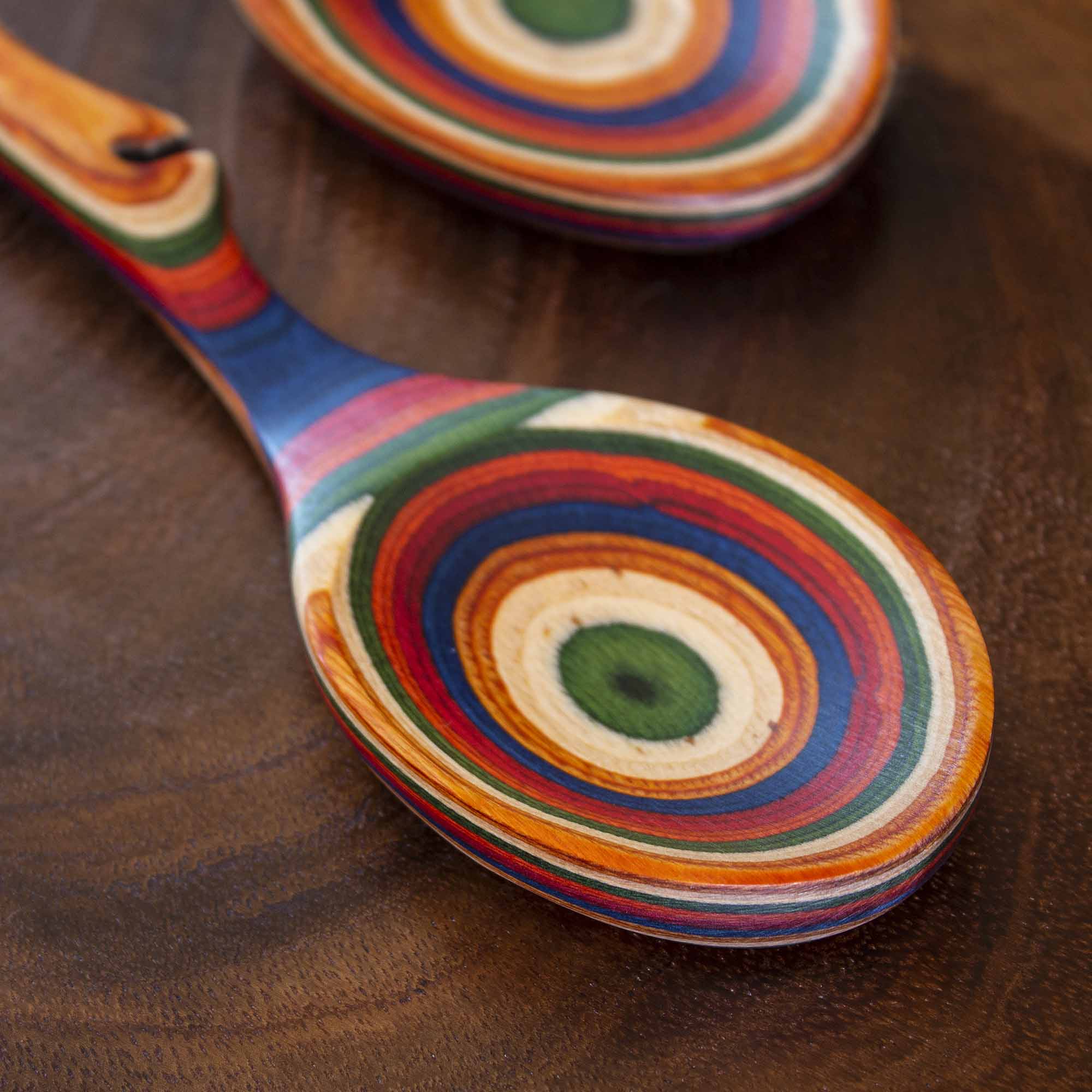 Baltique® Marrakesh Collection Wooden Notched Cooking Spoon - Perfect for Stirring, Serving & Measuring Ingredients in Moroccan & Mediterranean Cuisine