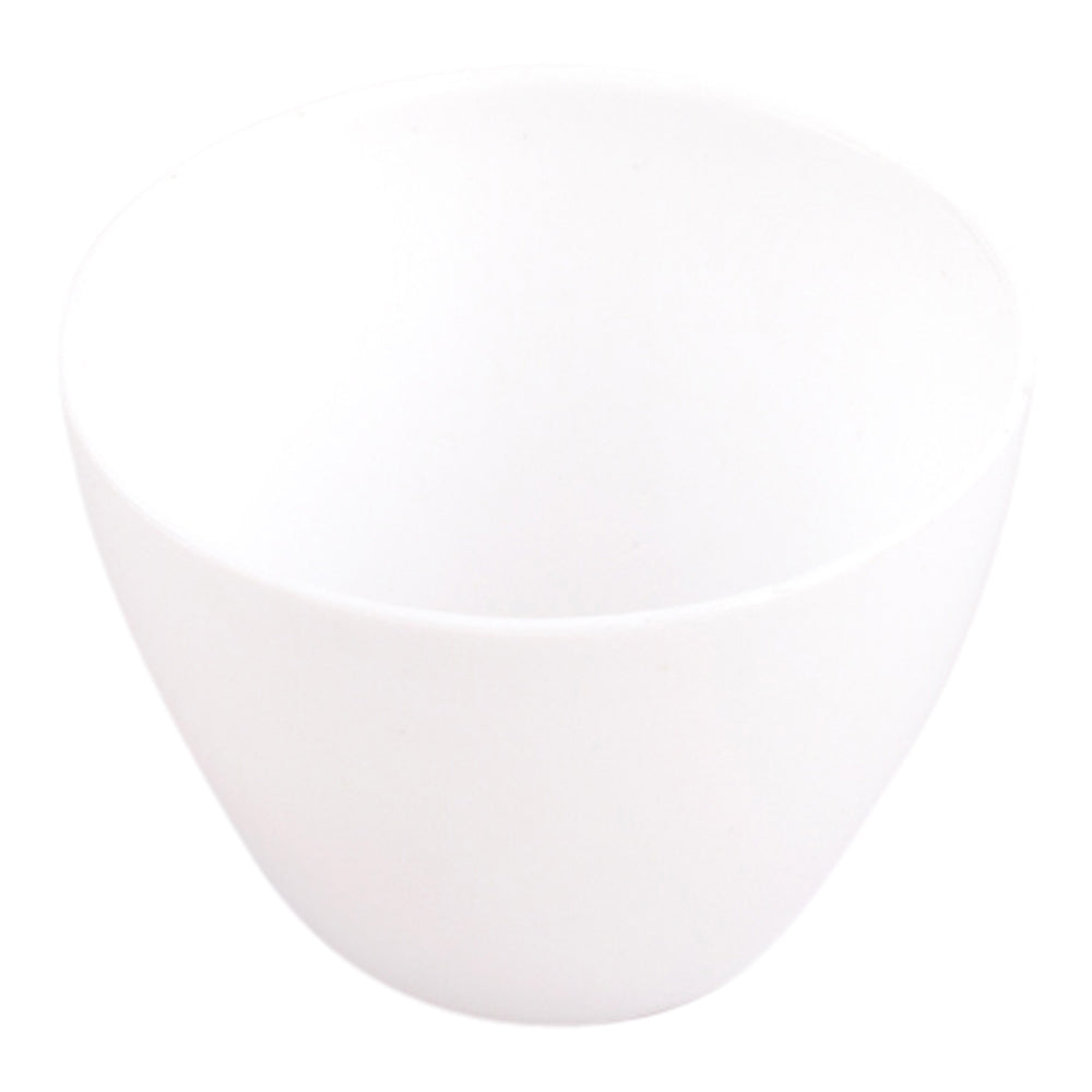 100 Pack 2 oz Round White Plastic Mini Tasting Bowls with 100 Silver Plastic 4