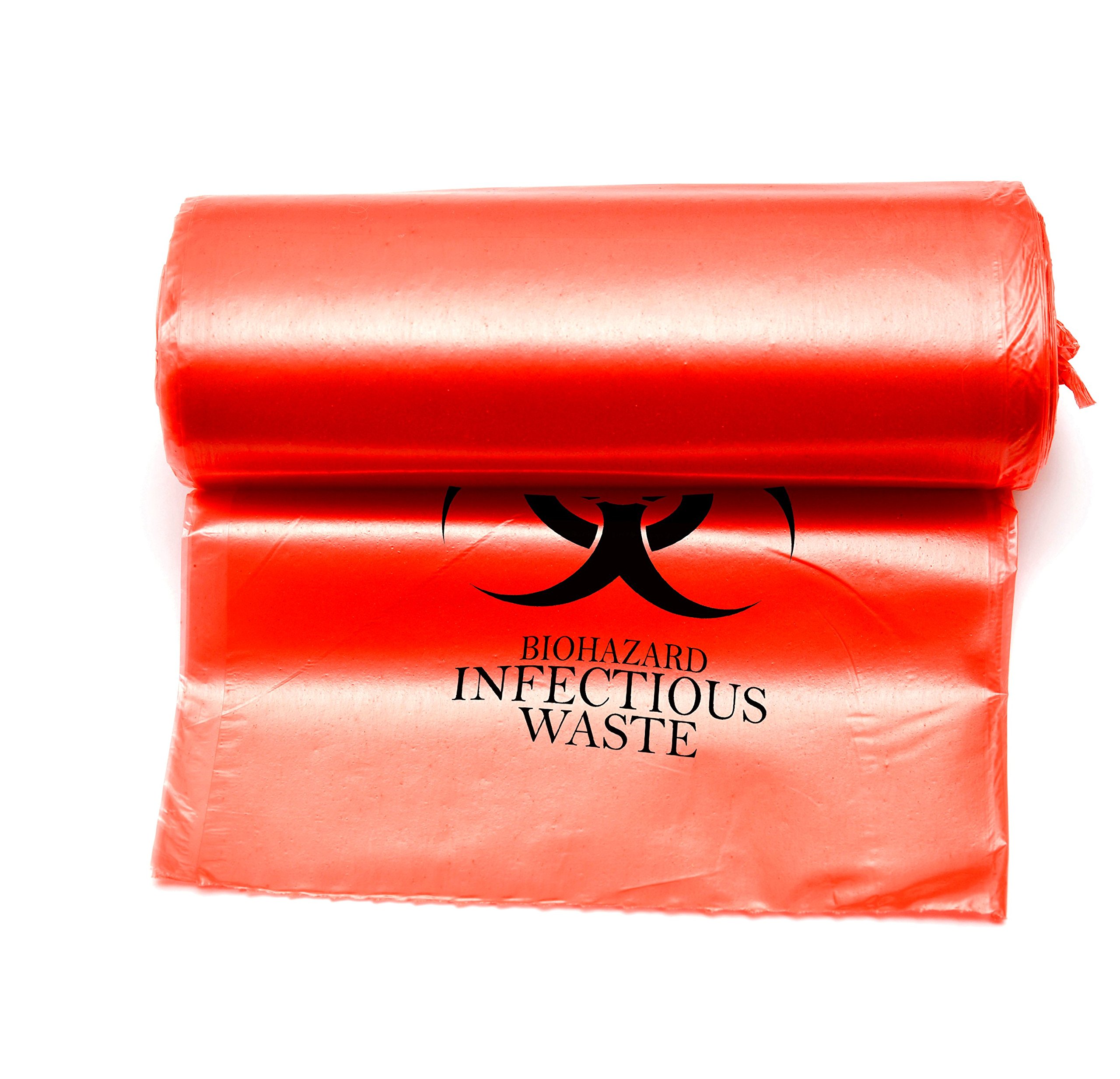 Tier 1 Biohazard Bags with X-Seal Burst Protection - 40 Gallon (20 Bags) | FDA Approved for Home & Medical Use | Ideal for Waste Disposal, Emergency Kits & Hospital Settings