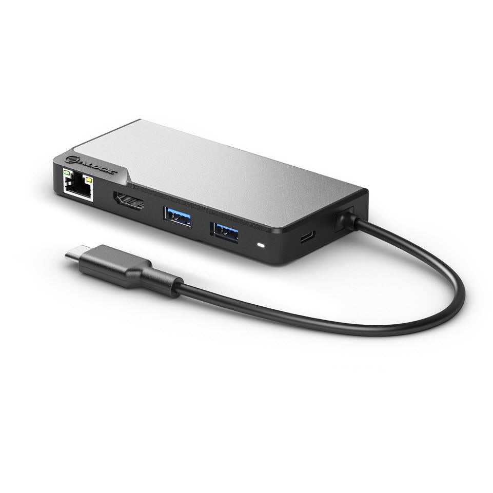 ALOGIC Fusion Alpha 5-in-1 USB C Hub with HDMI, USB 3.0, SD Card Reader - Perfect for MacBook, iPad Pro & Windows Laptops - Home Office & Travel Essential