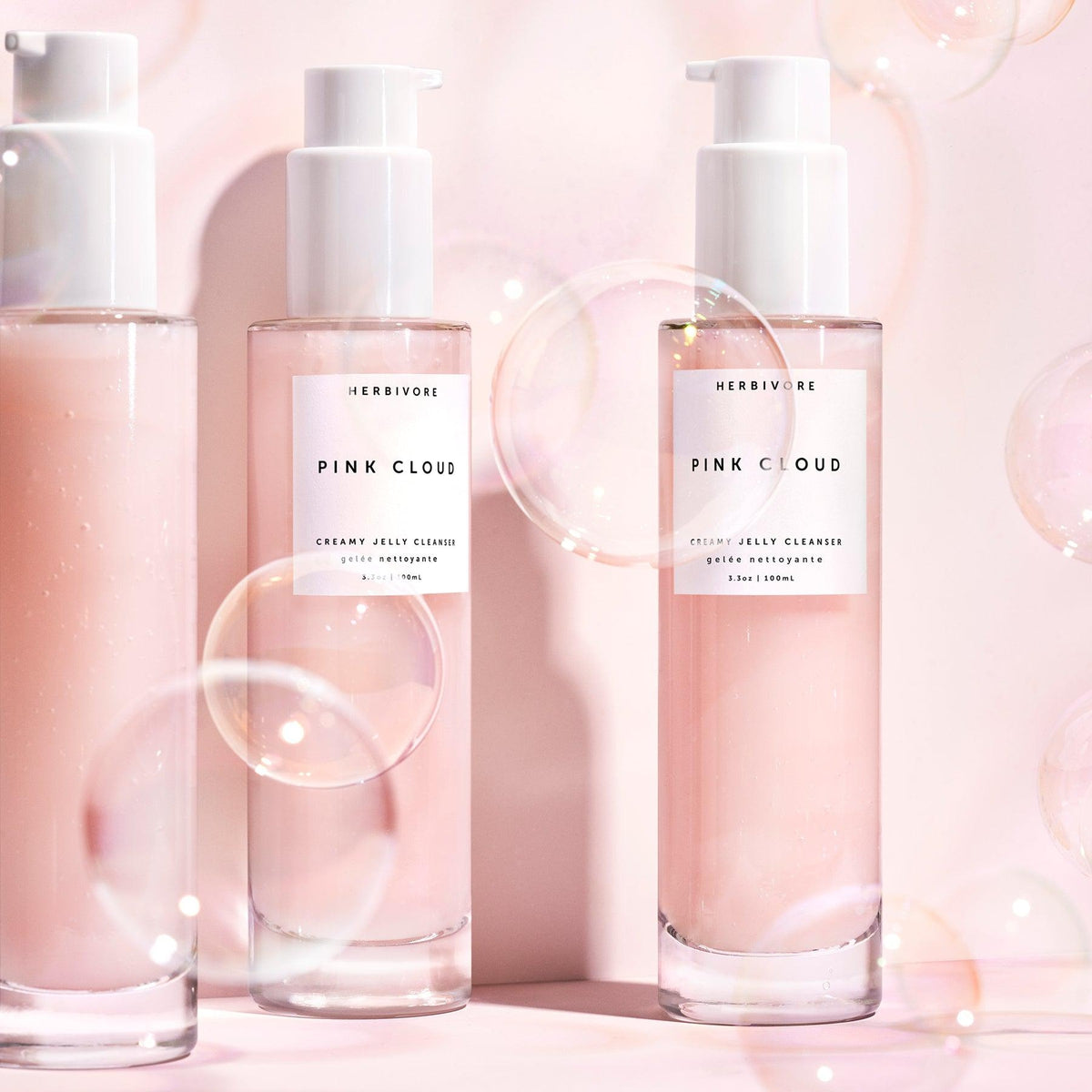 Pink Cloud Creamy Jelly Cleanser - Gentle Foaming Face Wash for Sensitive Skin | Hydrating & Brightening | Perfect for Morning & Night Skincare Routine