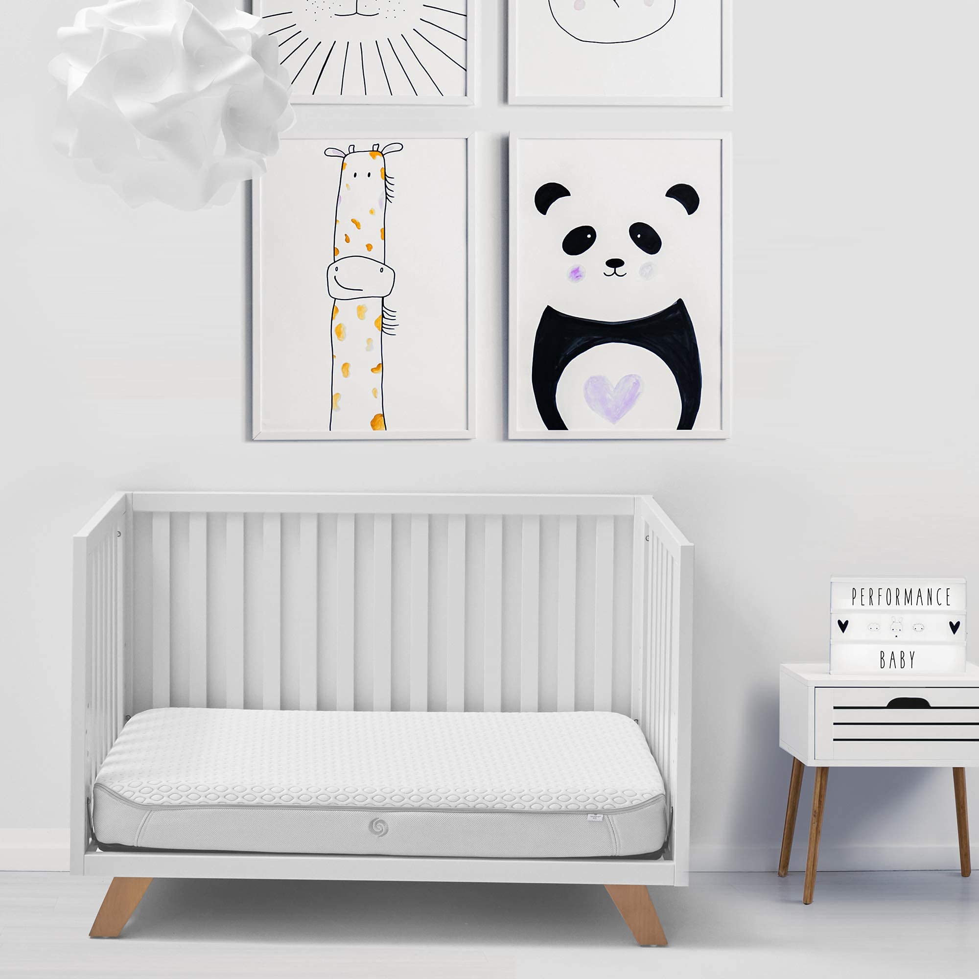 Bedgear Baby Hypoallergenic Air-X 2-Stage Crib Mattress for Infants & Toddlers - Breathable, CertiPUR-US & Airflow Certified, Waterproof Washable Cover | Perfect for Nursery, Daycare & Travel Cribs