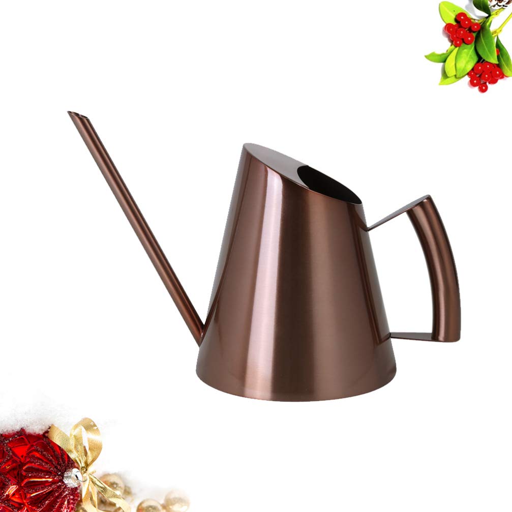 Galvanized Indoor Watering Can with Long Spout - Modern Plant Watering Pot for Houseplants, Flowers & Garden - Antique Style Child-Friendly Watering Kettle with Ergonomic Handle (Perfect for Indoor Plants, Balcony Gardens & Delicate Flower Care)