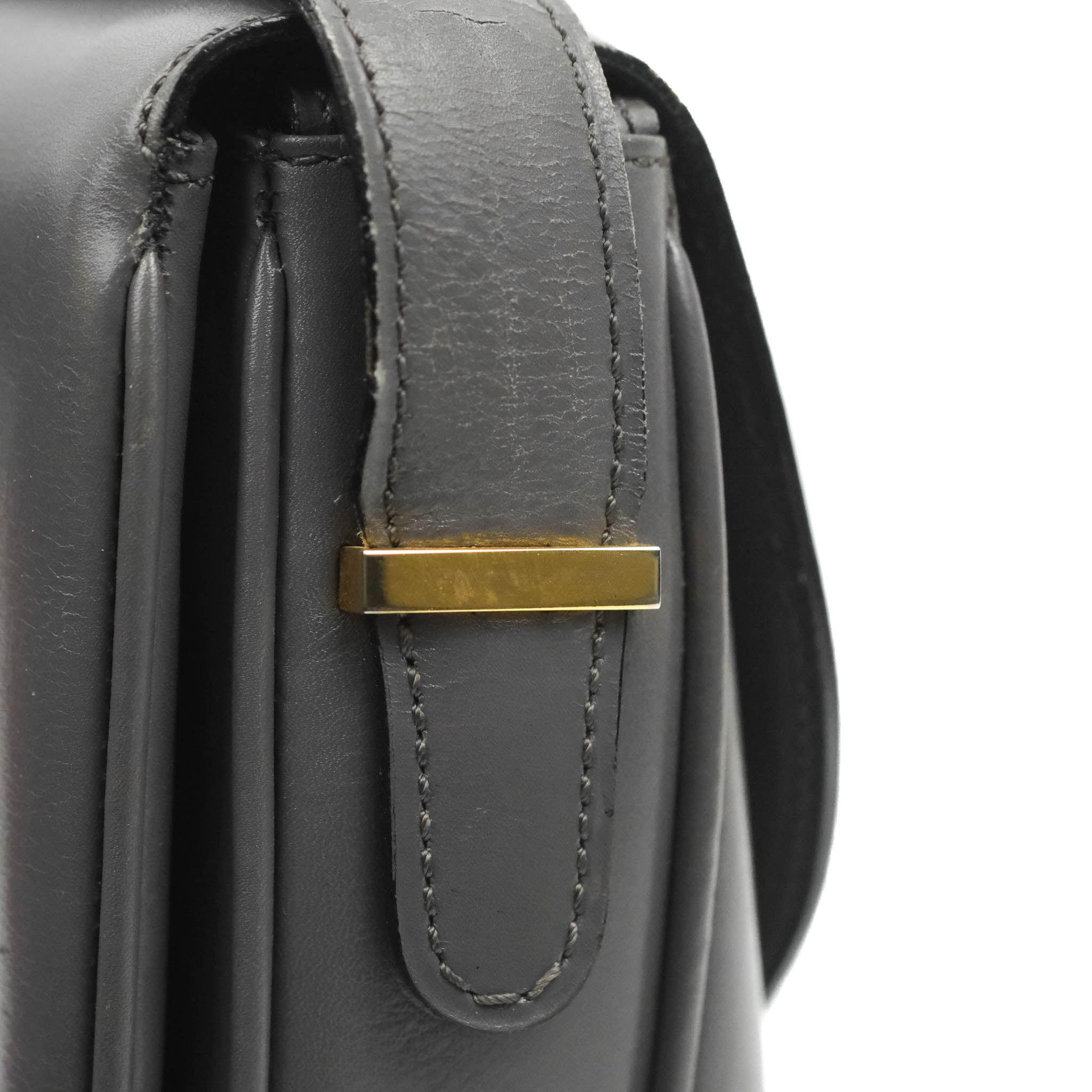 Vintage Celine Royal Triomphe Lock Crossbody Bag in Grey - Elegant Shoulder Purse for Women, Perfect for Date Night & Evening Events