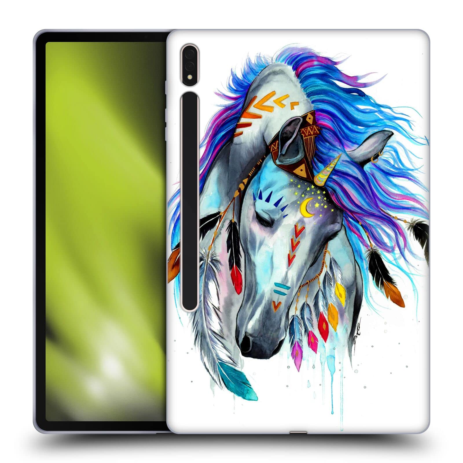 Official Pixie Cold Spirit Animals Soft Gel Case for Samsung Galaxy Tab S8 Plus | Head Case Designs | Durable Protection for School, Work & Travel