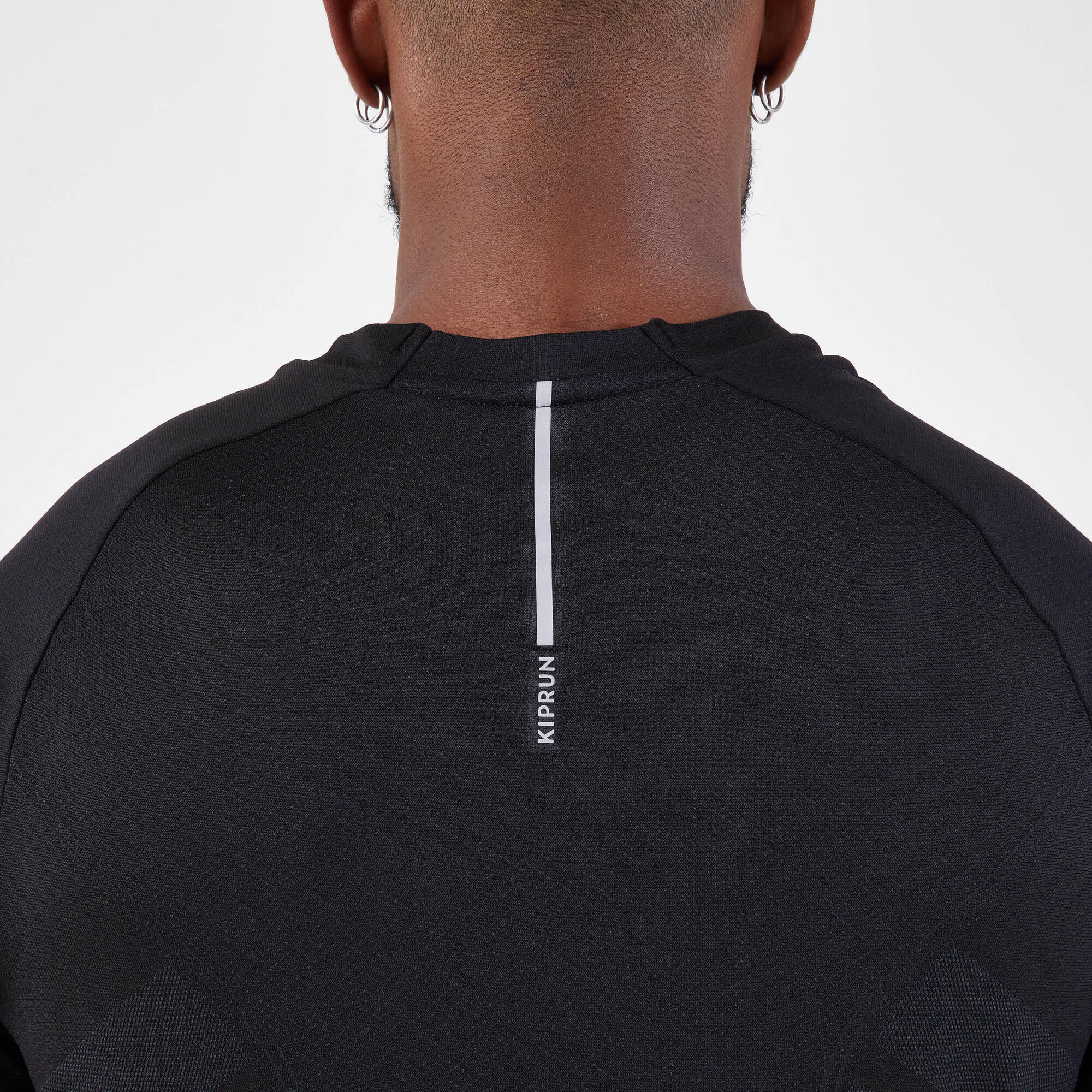 Kiprun Men's Run 500 Comfort Seamless Running T-Shirt - Breathable Moisture-Wicking Workout Top for Jogging, Gym & Outdoor Activities