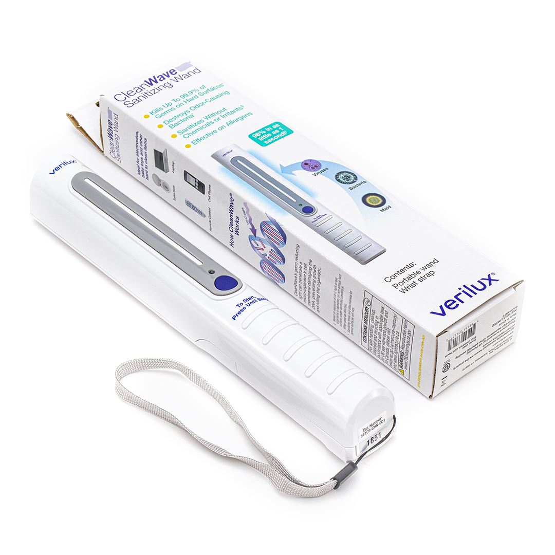 CleanWave Portable UV Sanitizing Wand for Home, Travel & Office - Kills 99.9% Germs & Bacteria on Phones, Keys & Surfaces