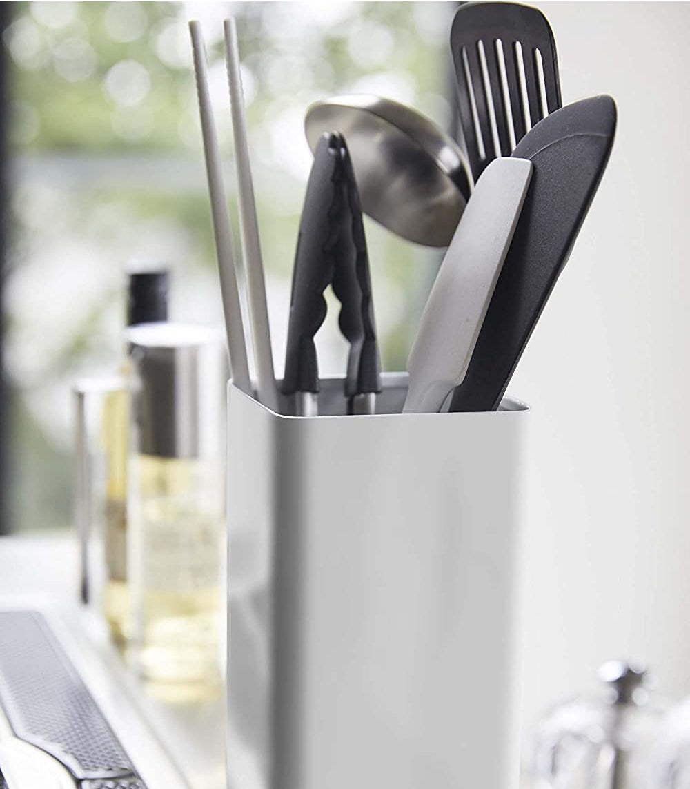 Stainless Steel Kitchen Utensil Organizer Holder - Countertop Drawer Storage for Spoons, Forks & Cooking Tools - Perfect for Home, Restaurant & Office Use