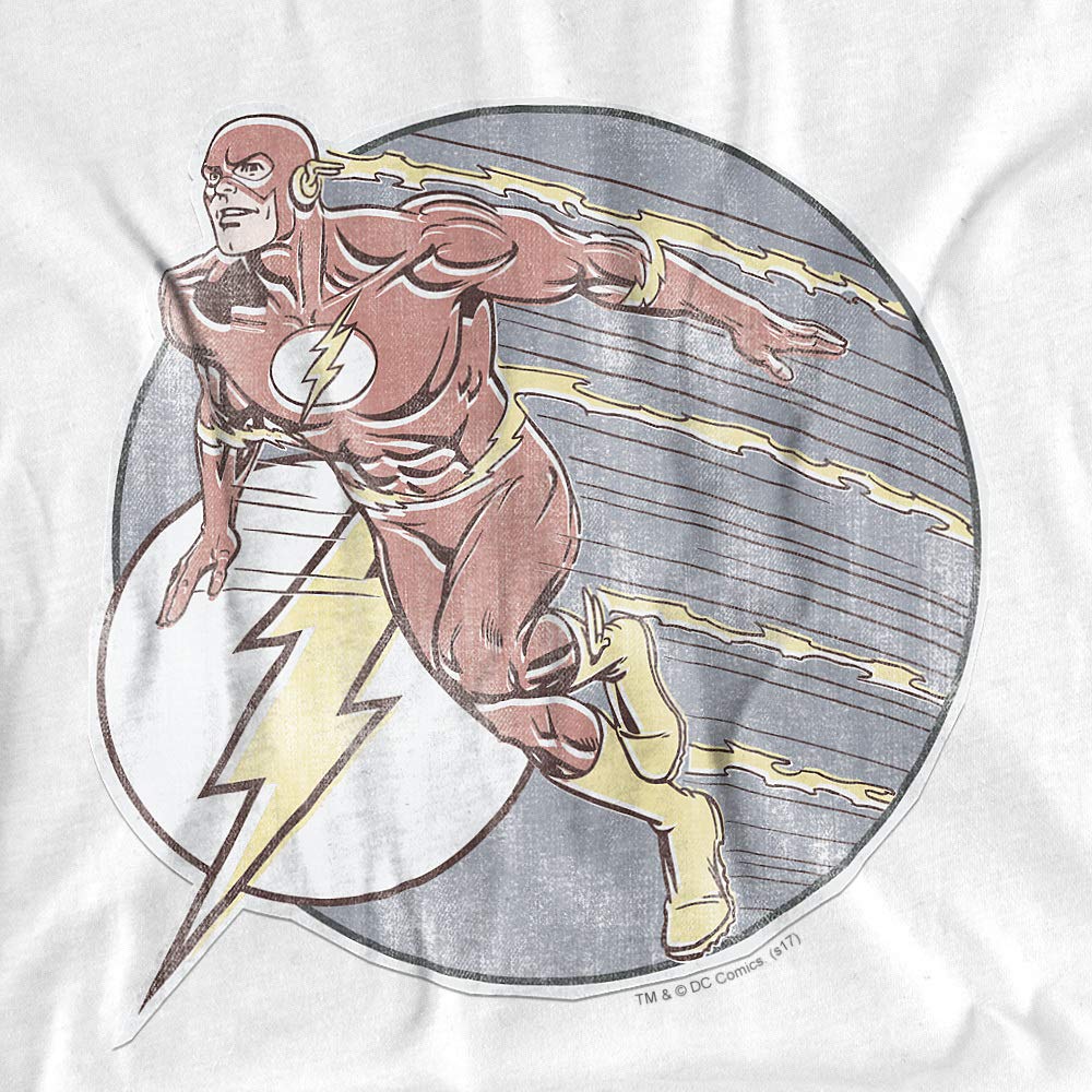 DC Comics Flash Retro Graphic Iron-On Women's T-Shirt - Superhero Costume, Cosplay & Casual Wear for Fans