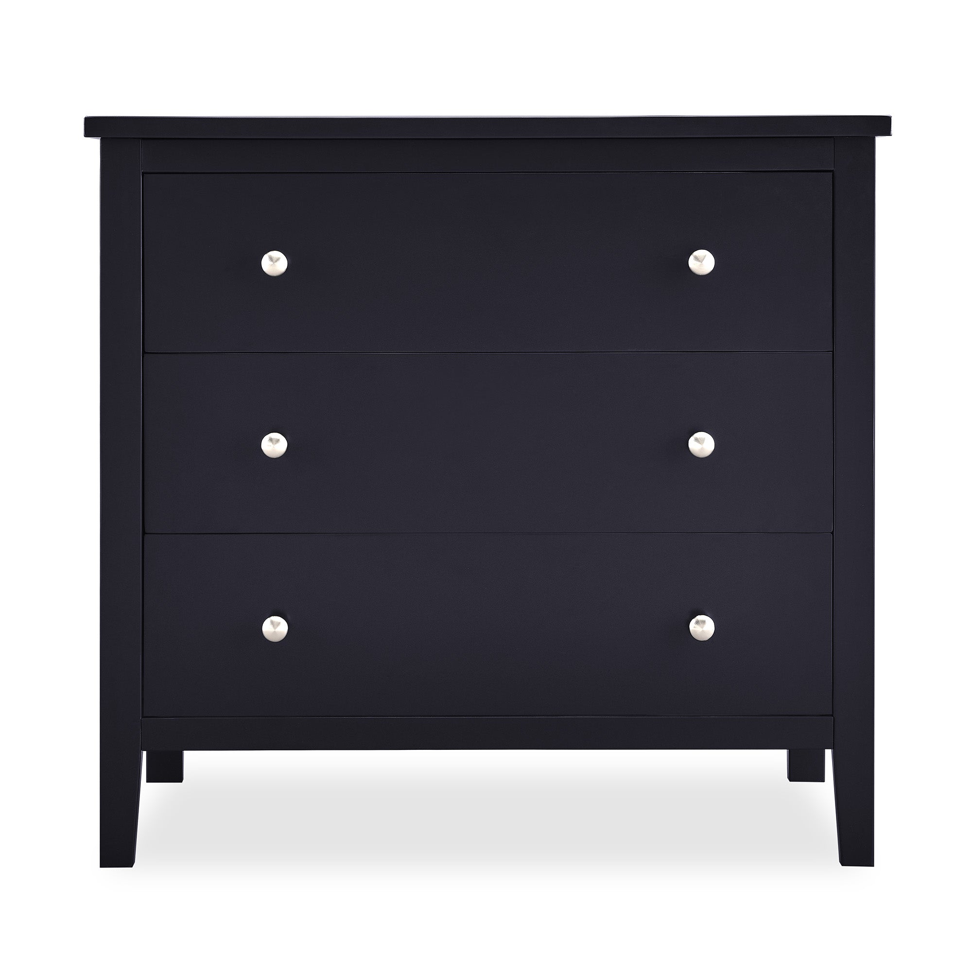 Campbell 3 Drawer Dresser - Wooden Chest of Drawers for Bedroom Storage, Organizer for Clothes & Accessories | Perfect for Home, Dorm, Nursery & Office Organization