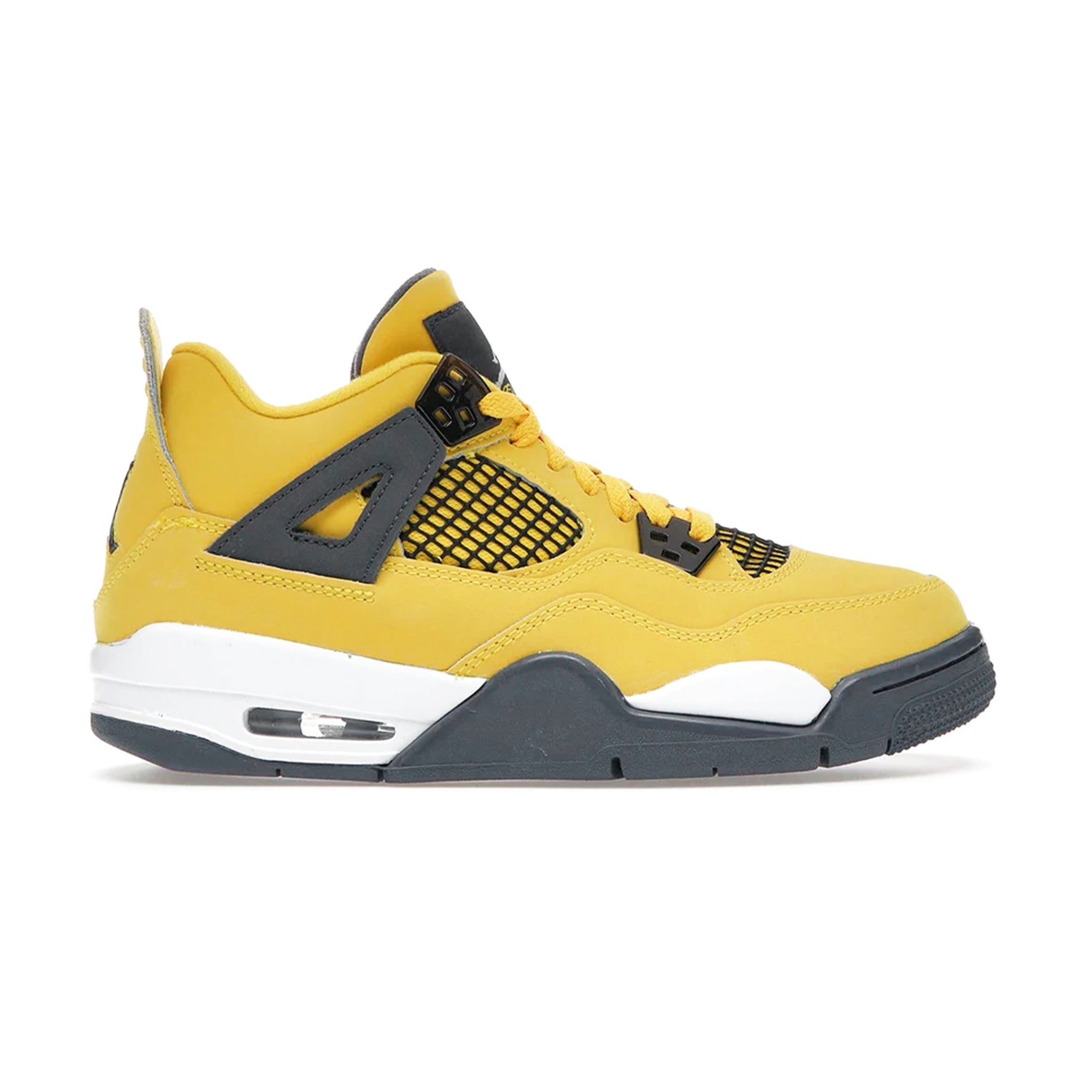 Air Jordan 4 Retro Lightning 2021 GS Sneakers - Youth Basketball Shoes for Boys & Girls - Perfect for Streetwear & Court Performance