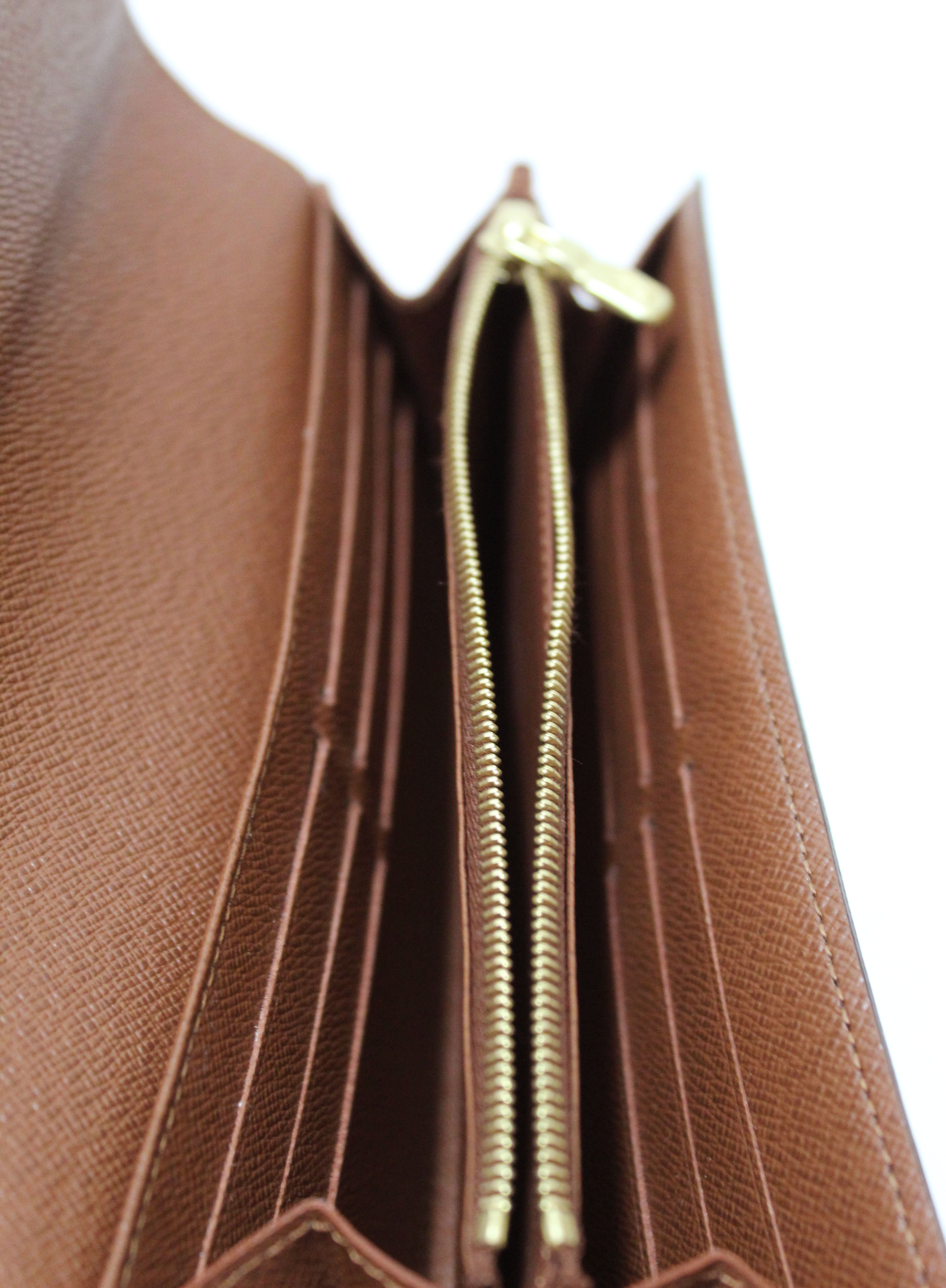 Authentic Louis Vuitton Monogram Canvas Sarah Long Wallet - Genuine Leather Women's Bifold Wallet with 8 Credit Card Slots, RFID Protection - Perfect for Everyday Use, Travel & Luxury Gift Giving