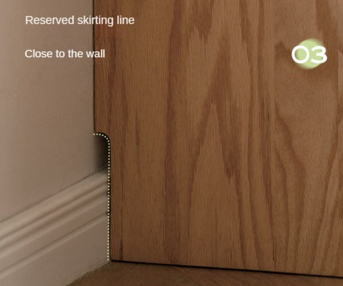 Solid Oak Wood Slanted Surface Chest of Drawers - Vintage Style Dresser for Bedroom, Living Room & Office Storage