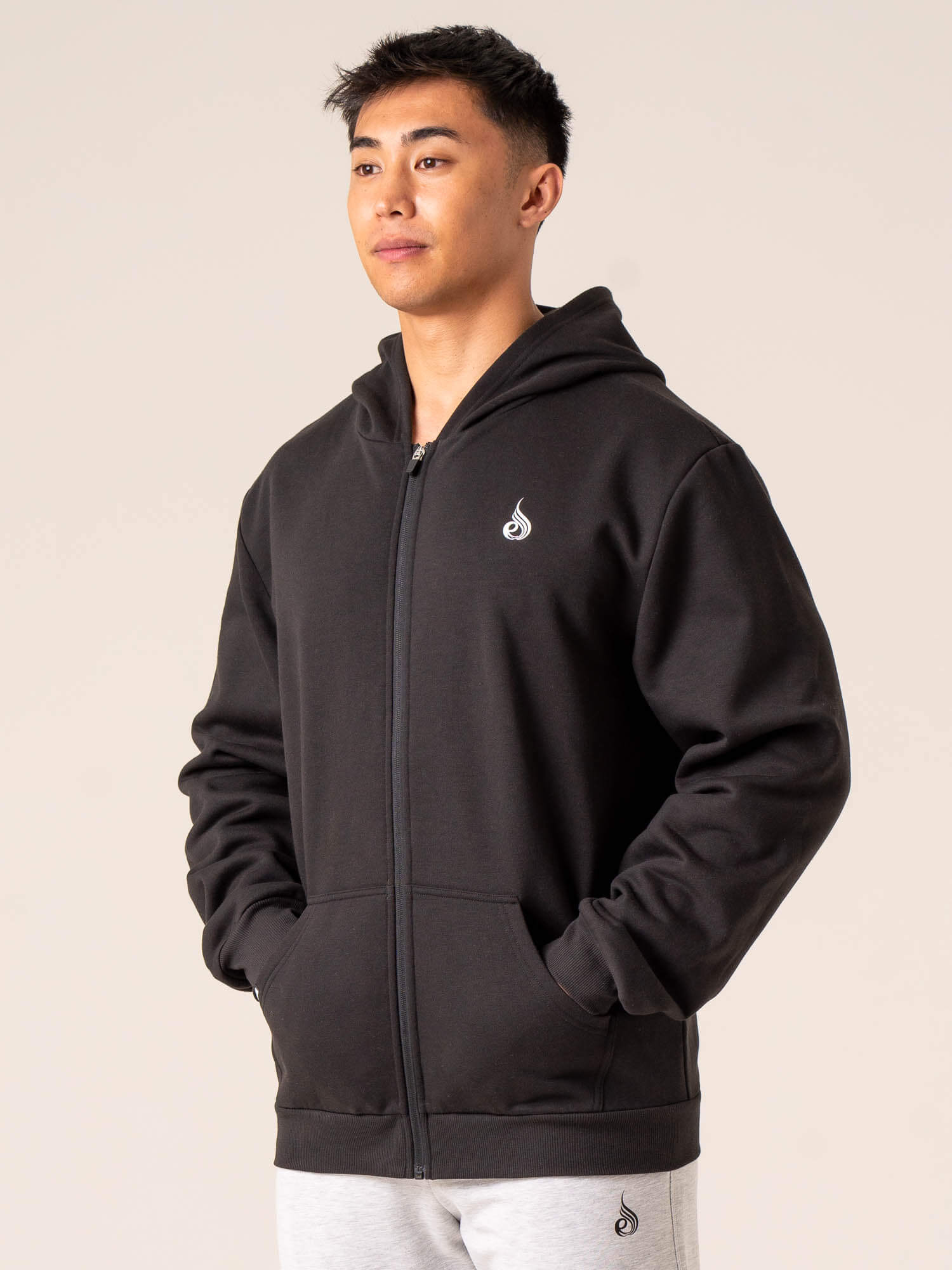 Emerge Track Jacket - Faded Black | Lightweight Running Jacket for Men & Women | Perfect for Jogging, Gym & Outdoor Activities