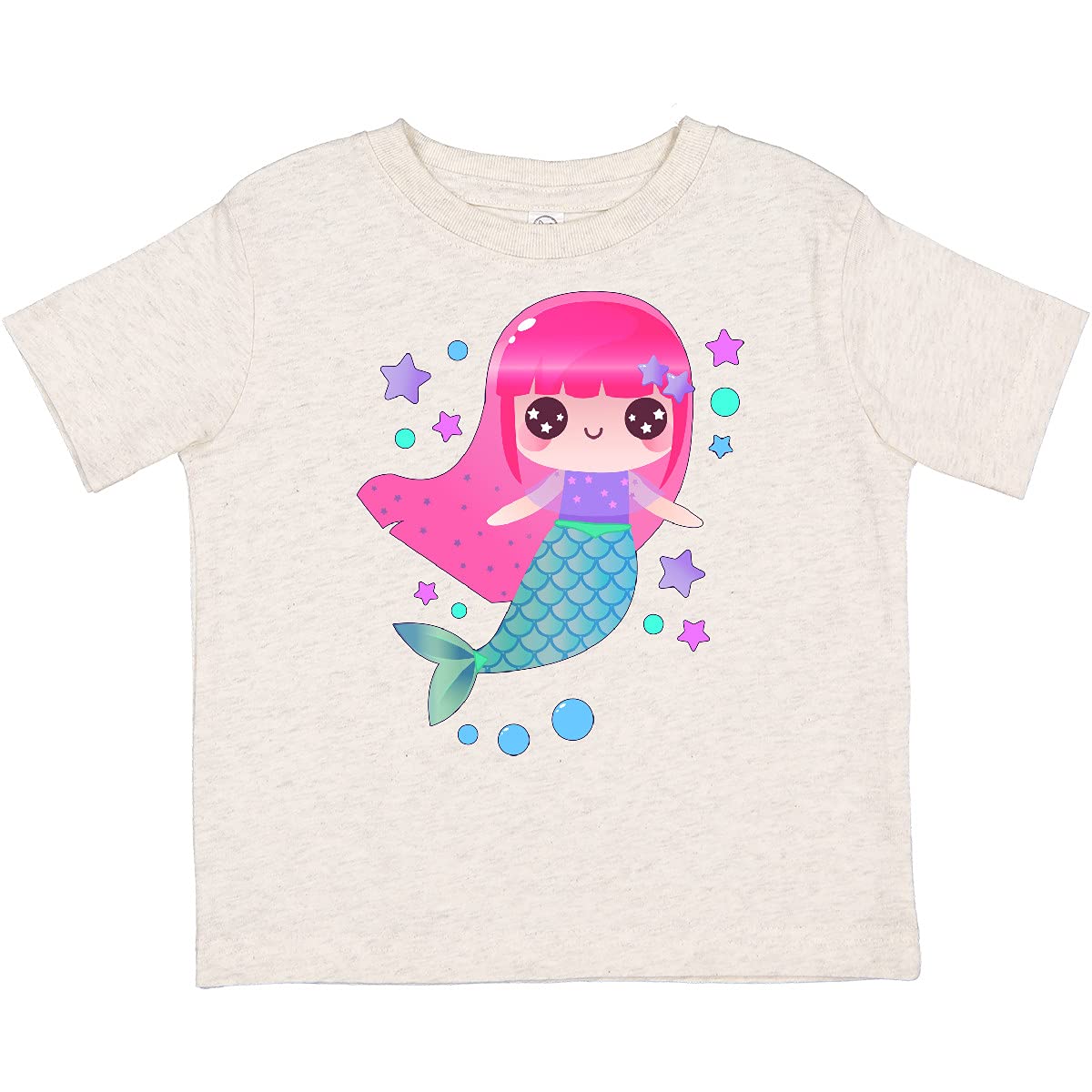 Cute Anime Mermaid Toddler T-Shirt for Kids & Playtime