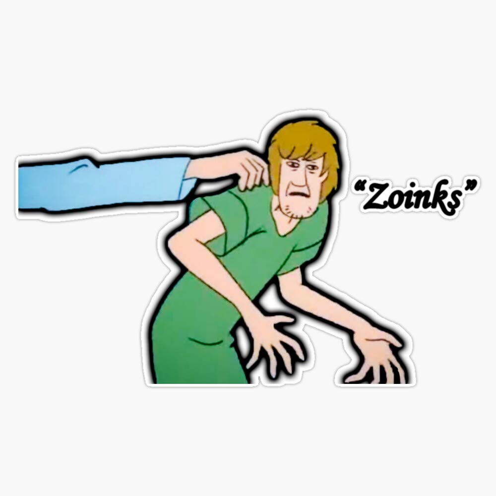 Zoinks Vinyl Bumper Sticker - Waterproof 5