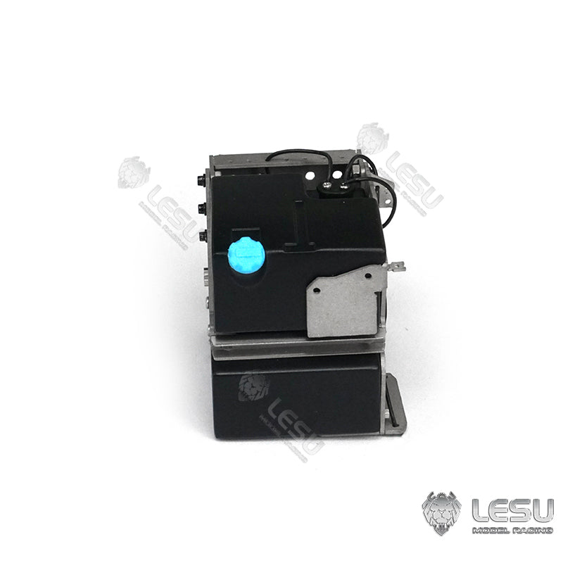 LESU FE VM 1/14 RC Tractor Truck Plastic Urea Tank & Metal Exhaust Tank Battery Box - Replacement Parts for Remote Control Car Models - Perfect for RC Vehicle Upgrades and DIY Repairs
