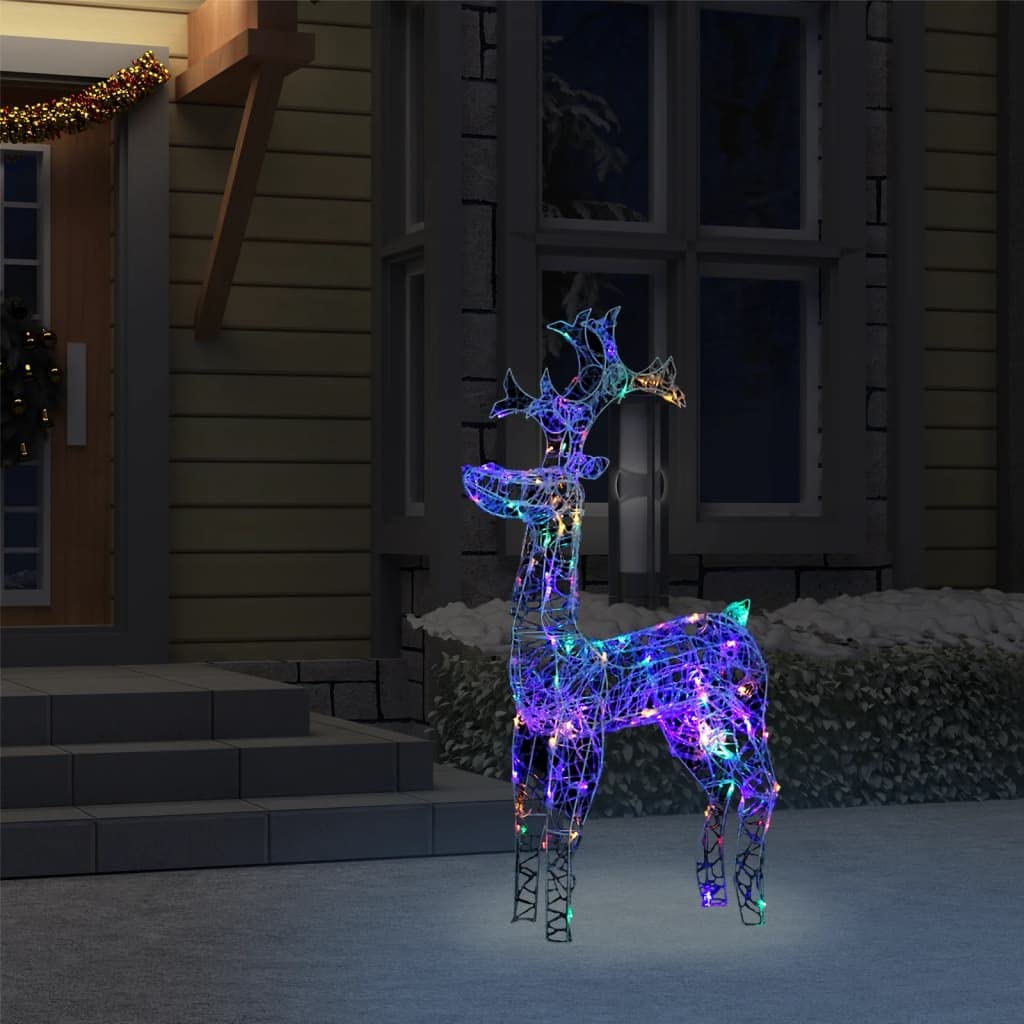 90 LED Acrylic Reindeer Christmas Decoration - 23.6