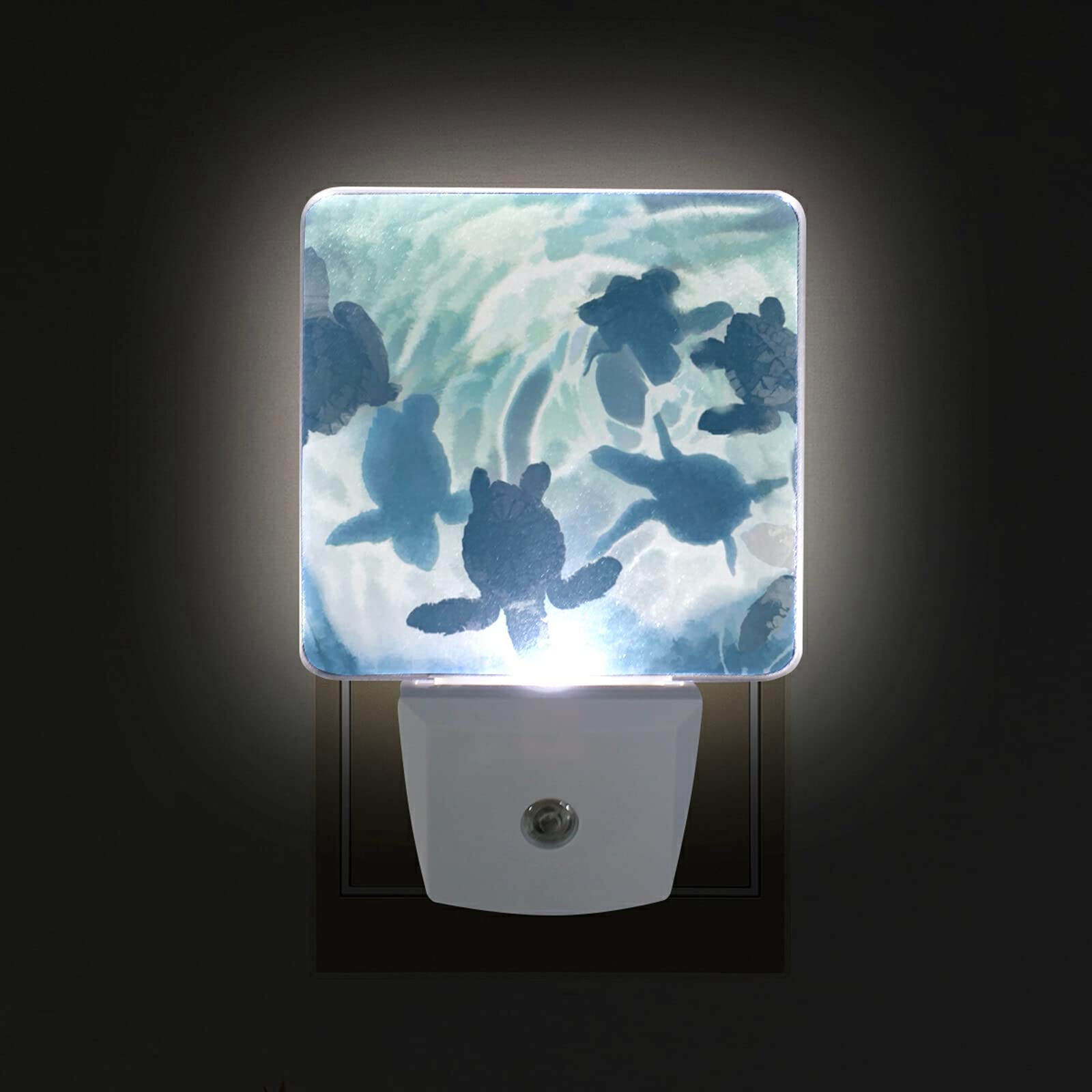 Custom Personalized LED Night Light Set of 2 with Auto Sensor - Plug-in Dusk to Dawn Lighting for Bedroom, Bathroom, Kitchen, Hallway & Stairs | Perfect for Kids Rooms, Nurseries & Home Decor