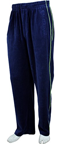 Navy Blue With Lime Green Piping