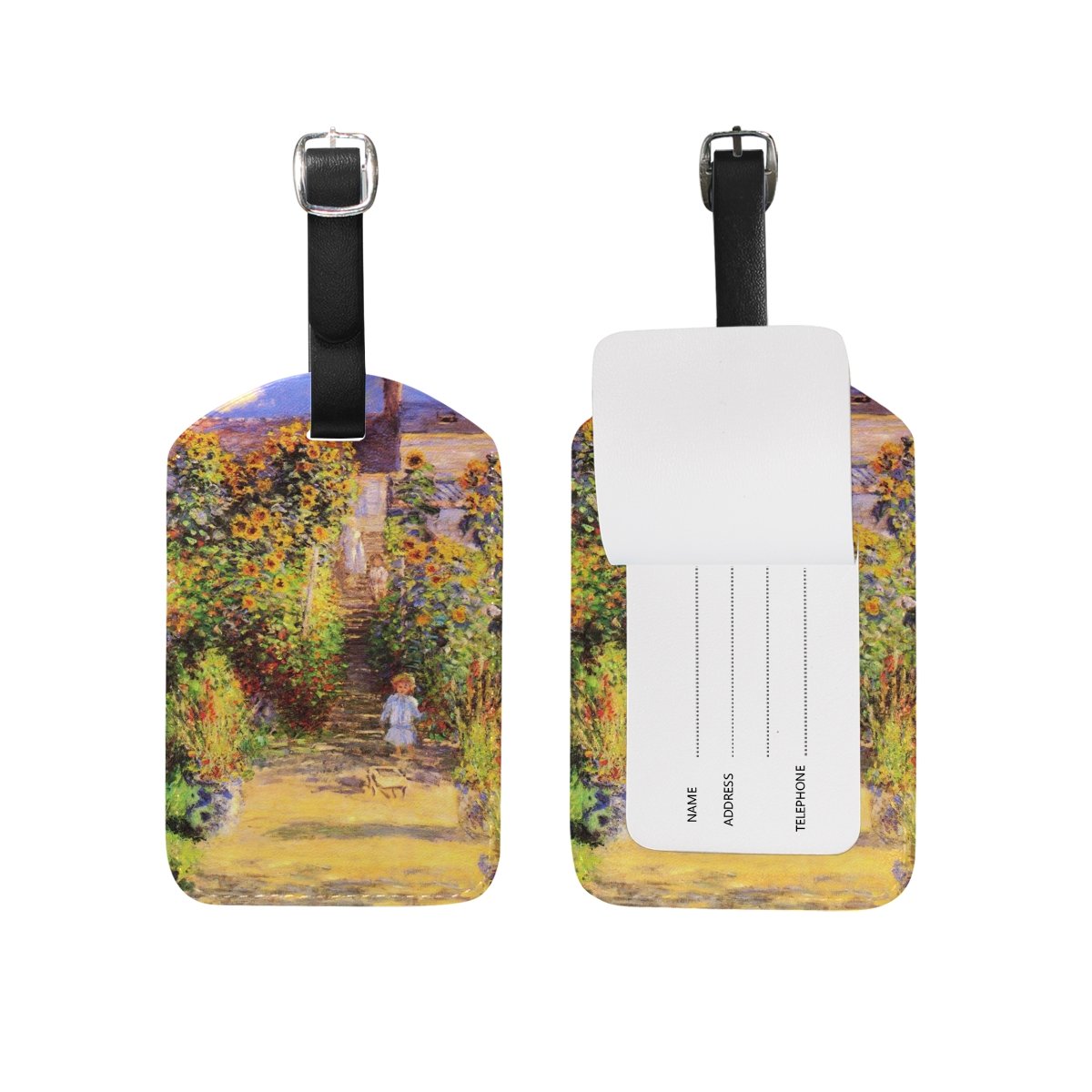 Monet Painting Luggage Tags - Travel ID Cover for Suitcases