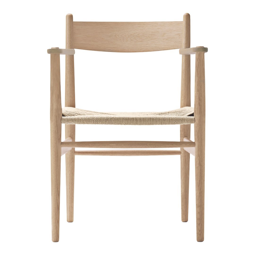 Carl Hansen & Son Wegner CH37 Armchair - Mid-Century Modern Lounge Chair for Living Room, Office, or Reading Nook