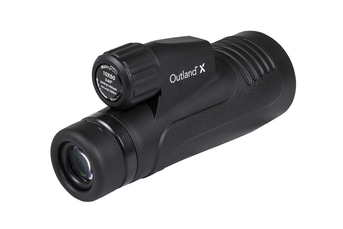 Outland X 10x50mm High Power Monocular Telescope with Smartphone Adapter - Long Range HD Viewing for Hunting, Bird Watching & Outdoor Adventures (Model 72370)