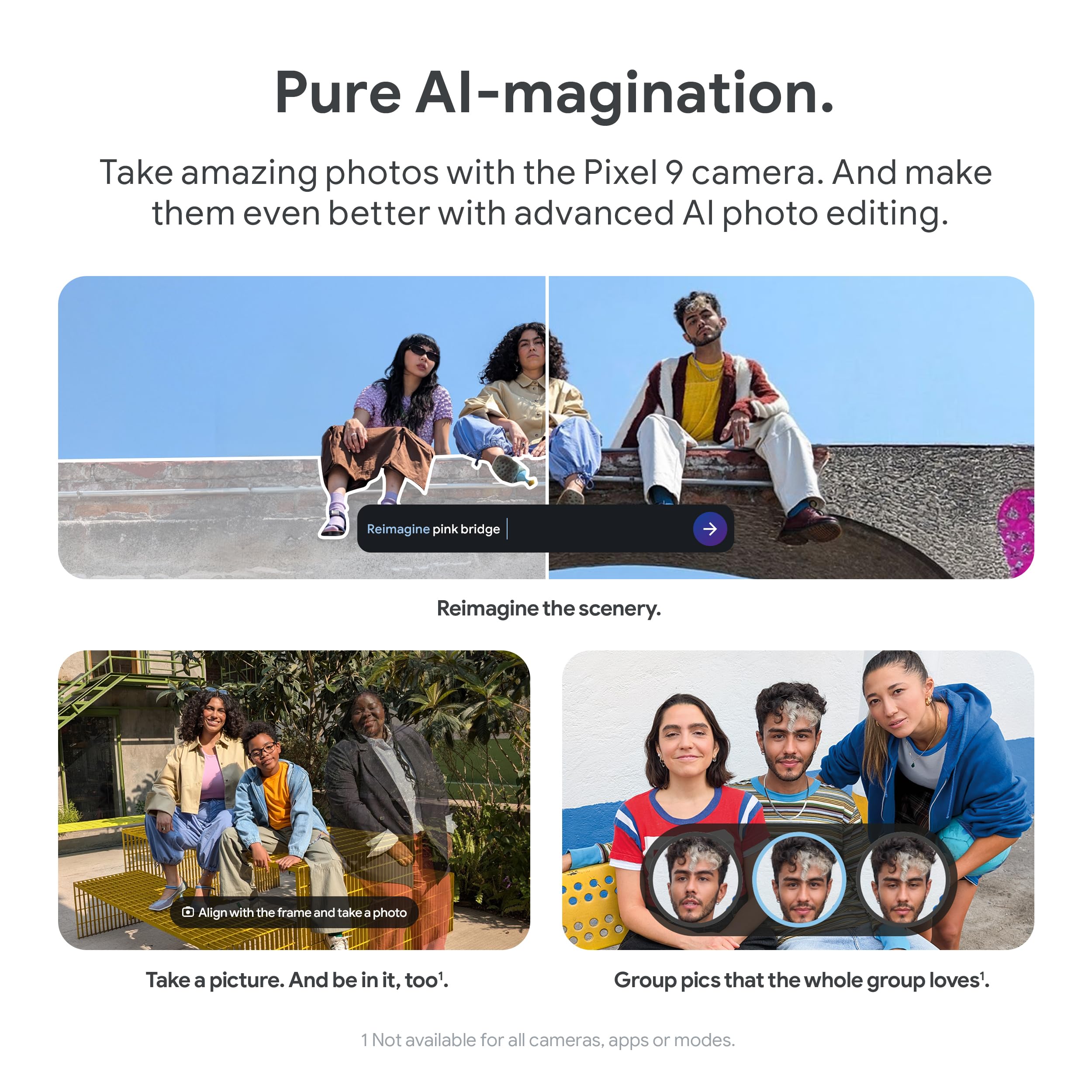 Google Pixel 9 256GB Unlocked Android Smartphone - Advanced Pixel Camera, 24+ Hour Battery, Fast Wireless Charging, Dual SIM, Powerful Security - Porcelain White | Perfect for Travel Photography & Business Professionals